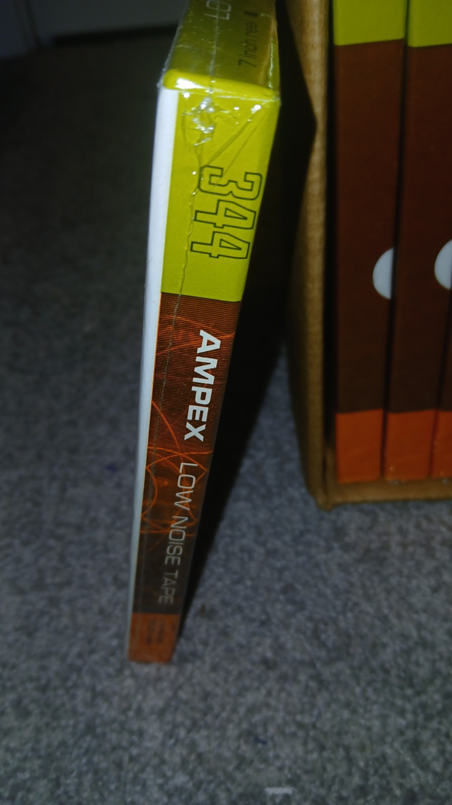 Ampex New & Sealed 344 7 Inch Reel 1800 ft Low Noise Tape Magnetic Reel to Reel