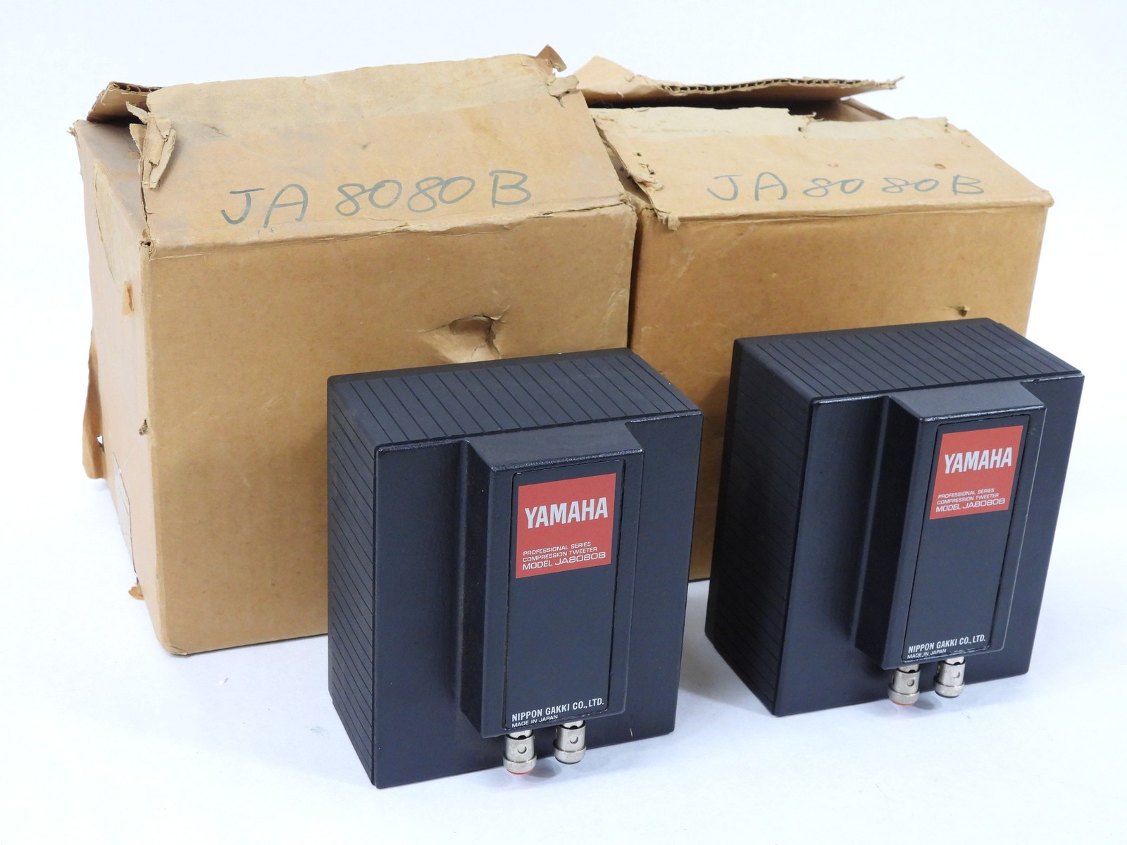 Yamaha JA-8080B Vintage 16-Ohm Tweeter Pair + Boxes (excellent)
