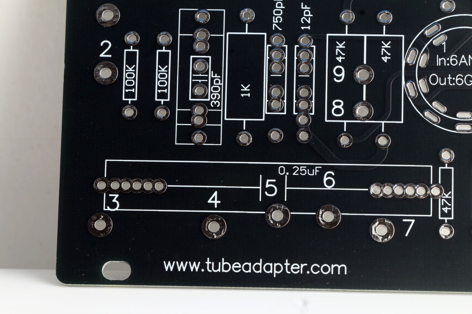 Pair 2pcs Dynaco Mark III mk3 6AN8 driver bare DIY board