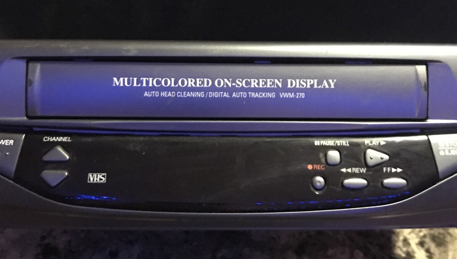 Sanyo VWM-270 VCR VHS Player Recorder Auto Tracking Head Without Remote TESTED