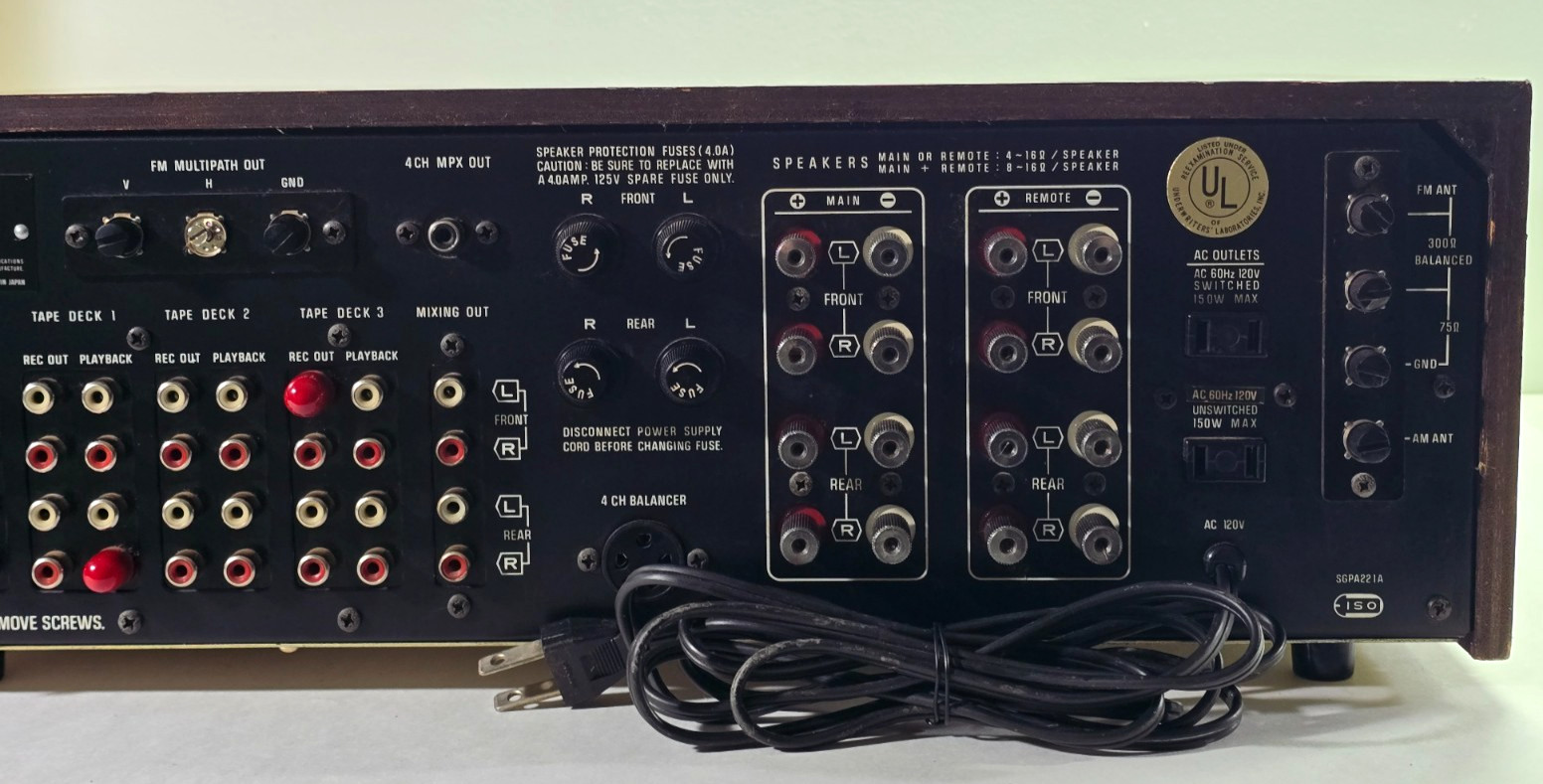 PANASONIC SA-6800X Quadrophonic Receiver 4 Channel AM/FM (Fully Tested/Working)