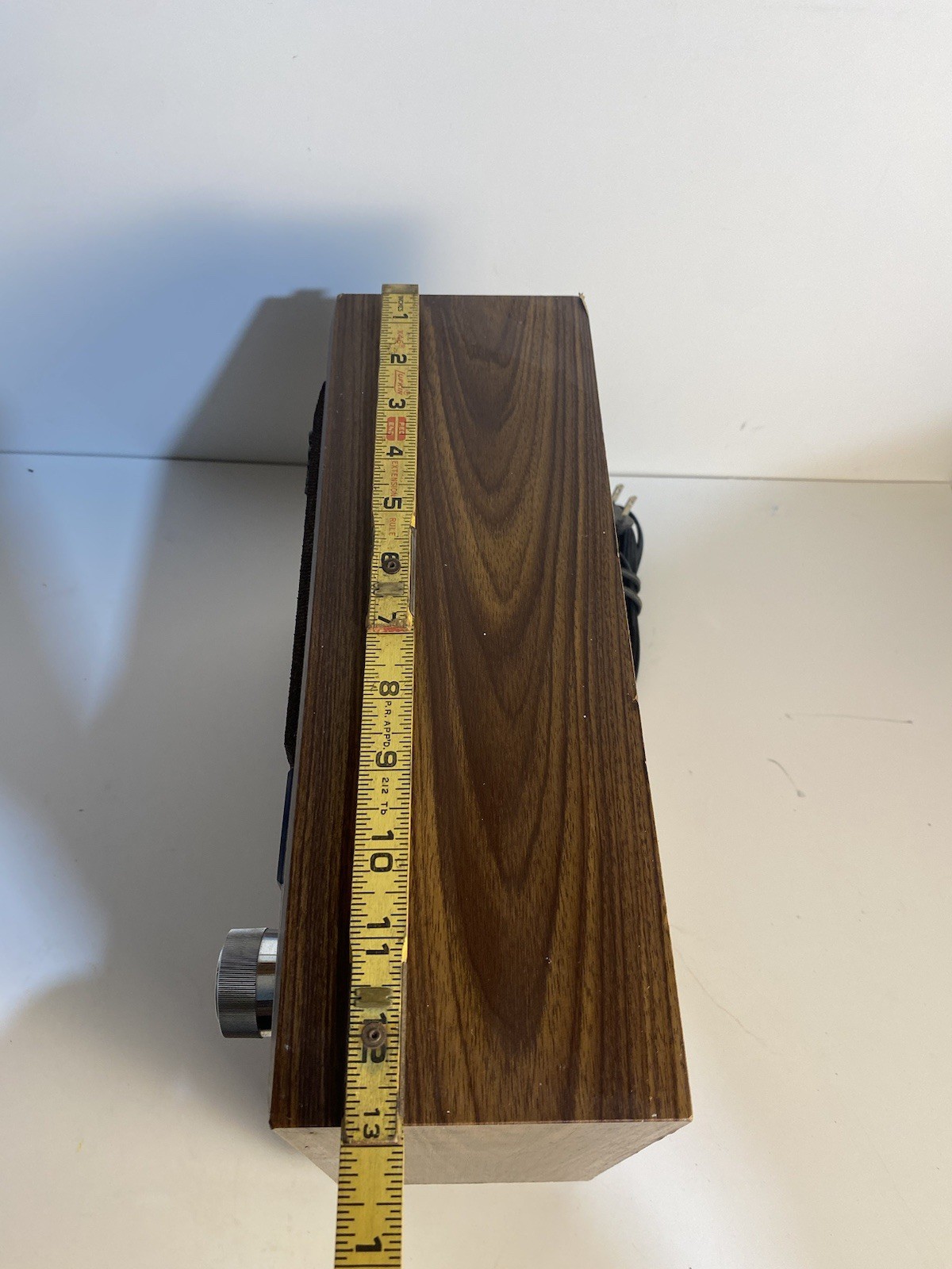 Vintage SONY AM/FM Desktop Radio Model ICF-9740W Wood Grain Tested Working MCM