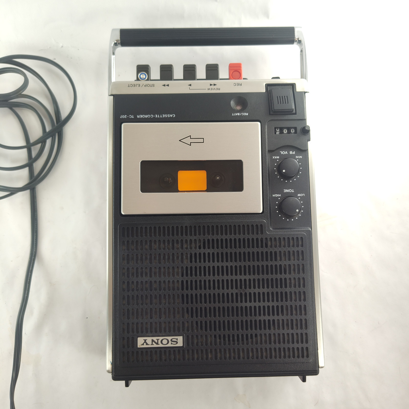 Sony TC-207 “Cassette-Corder” – Rare Sony Cassette Tape Recorder **READ DESC**