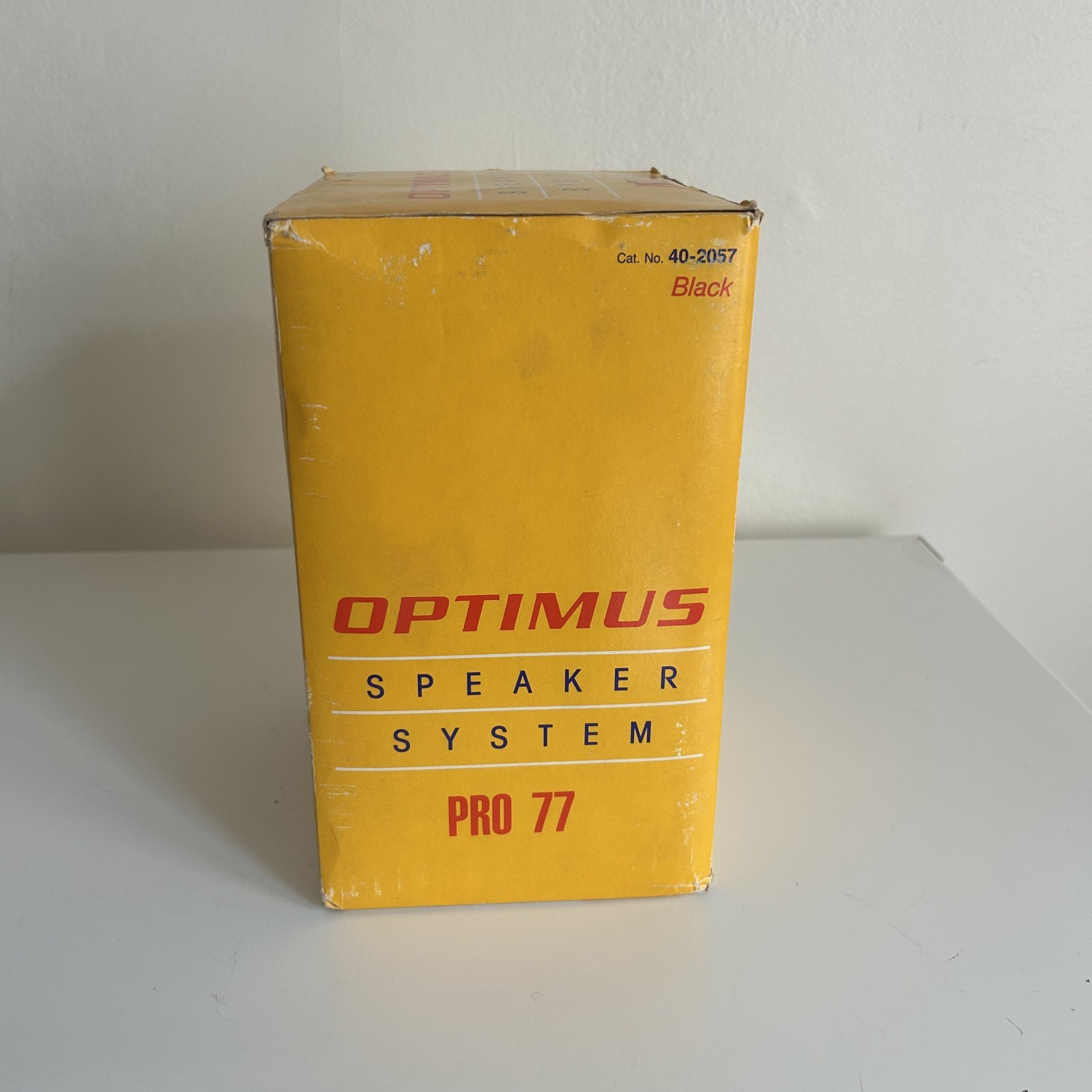 NOS Optimus Pro 77 Speaker System 70W Black Radio Shack Cat. 40-2057 New in Box