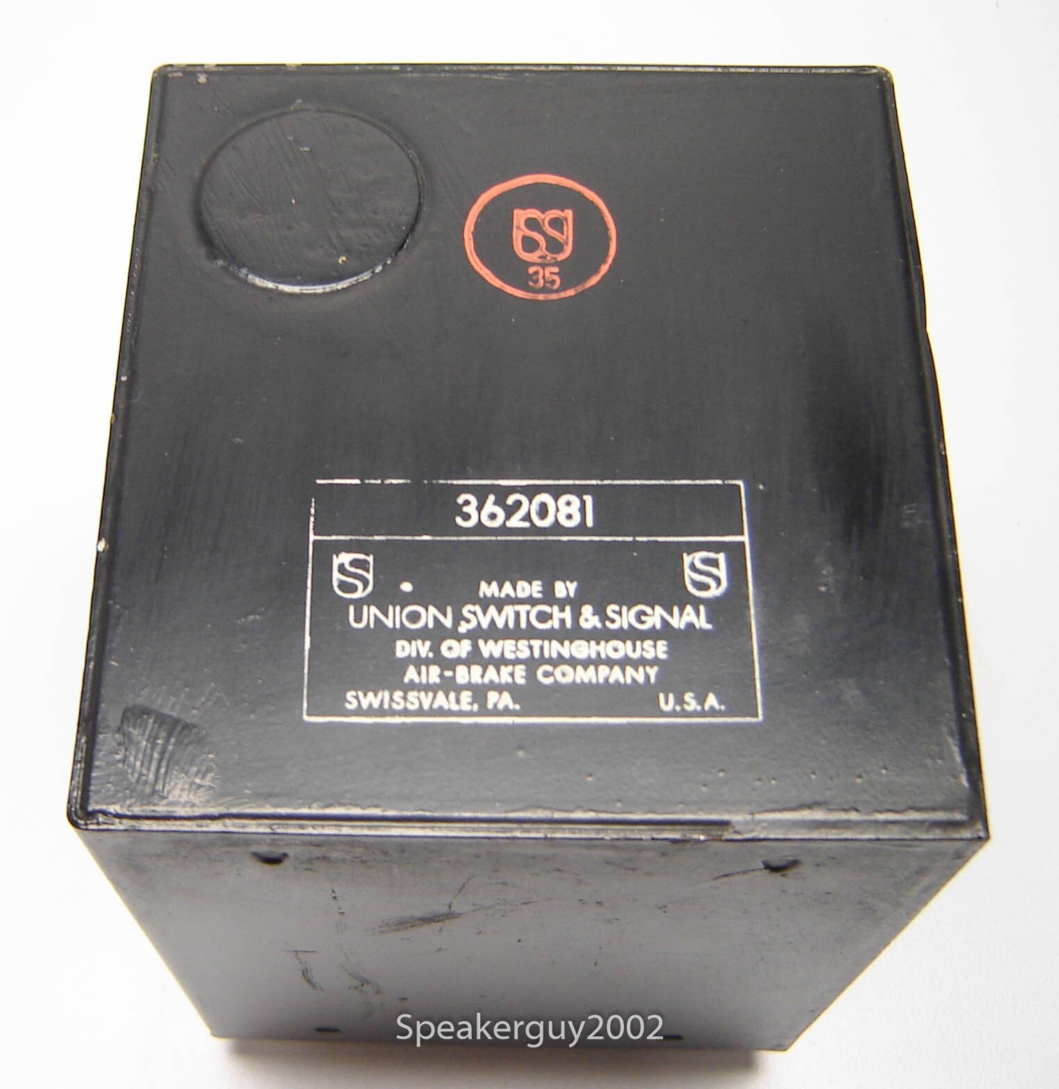 Vintage Union Switch – Westinghouse Power Supply Choke / 362081 / 115 Ohm — KT
