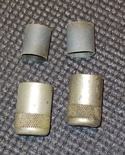 Set of 2 Vintage 1940’s AMPRO 1/4″ Speaker Cable MALE PLUGS Guitar or Microphone