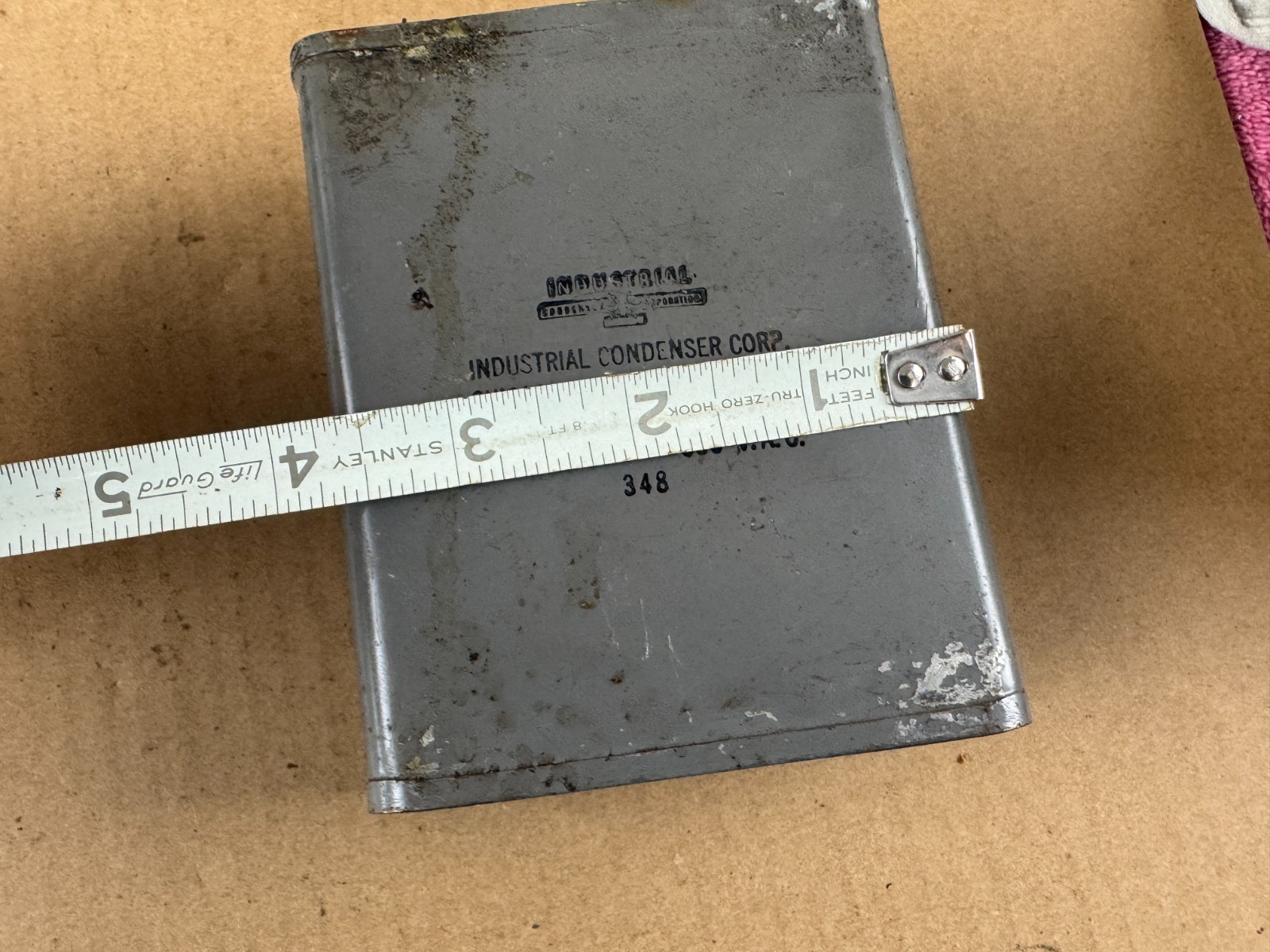 Vintage ICC 10 uf 330 VAC 600v PIO Bathtub Capacitor TESTS 20 uf