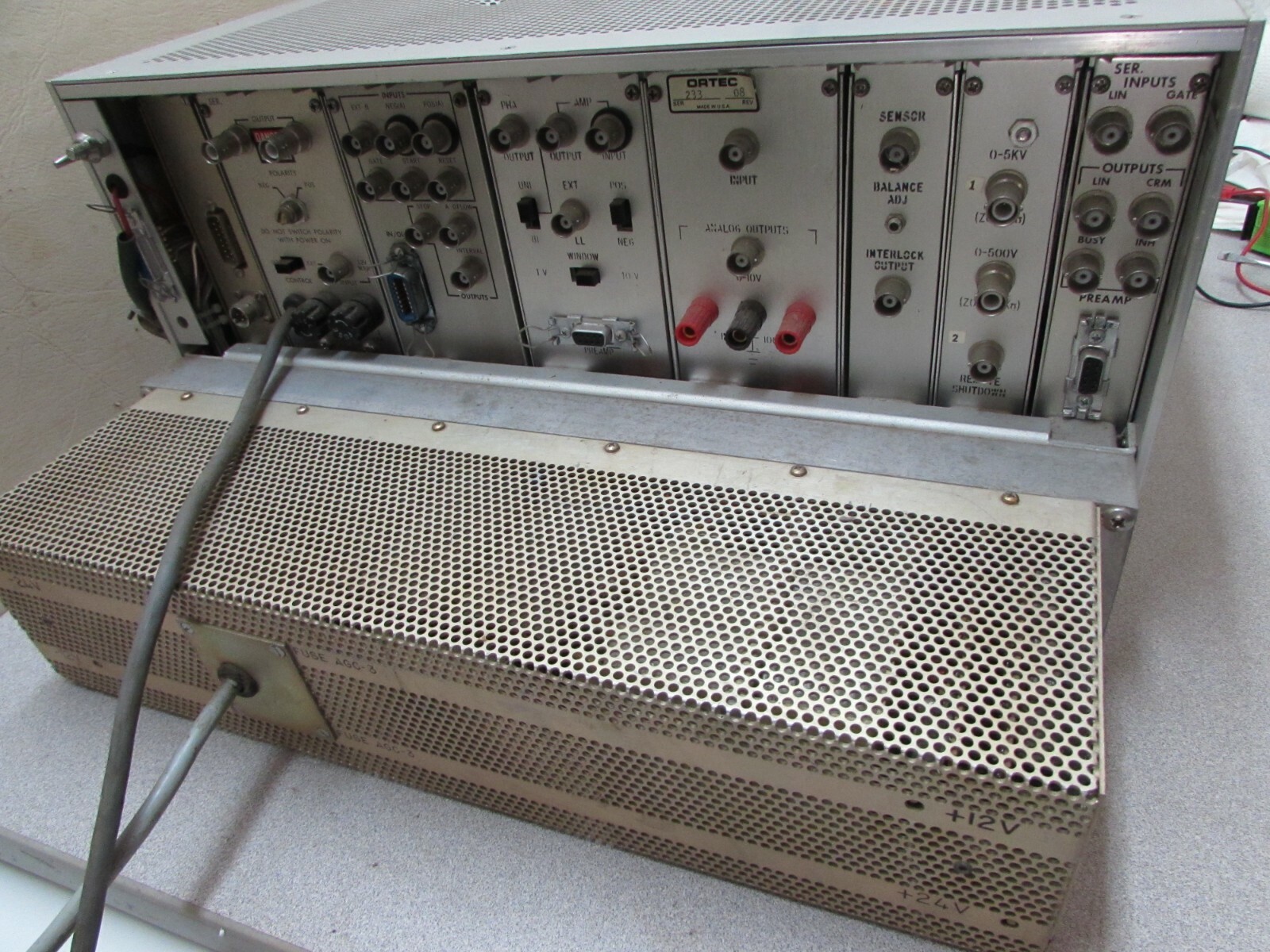 Vintage Electronics Chassis BIN Power Supply Cards Ortec Cameca Camberra