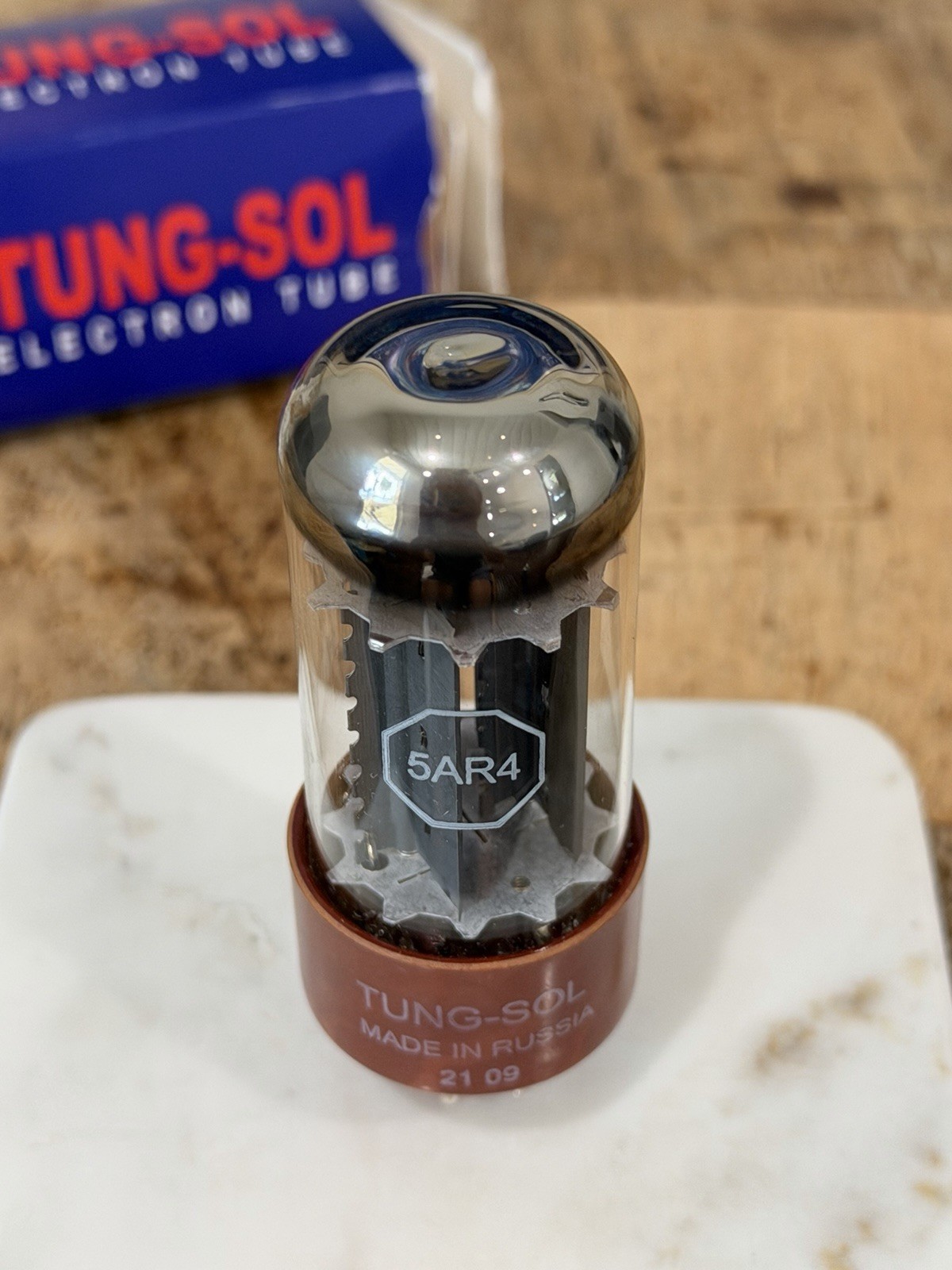 NOS NIB Tung-Sol GZ34 5AR4 Vacuum Tube Russia Hickok TV7 Tested