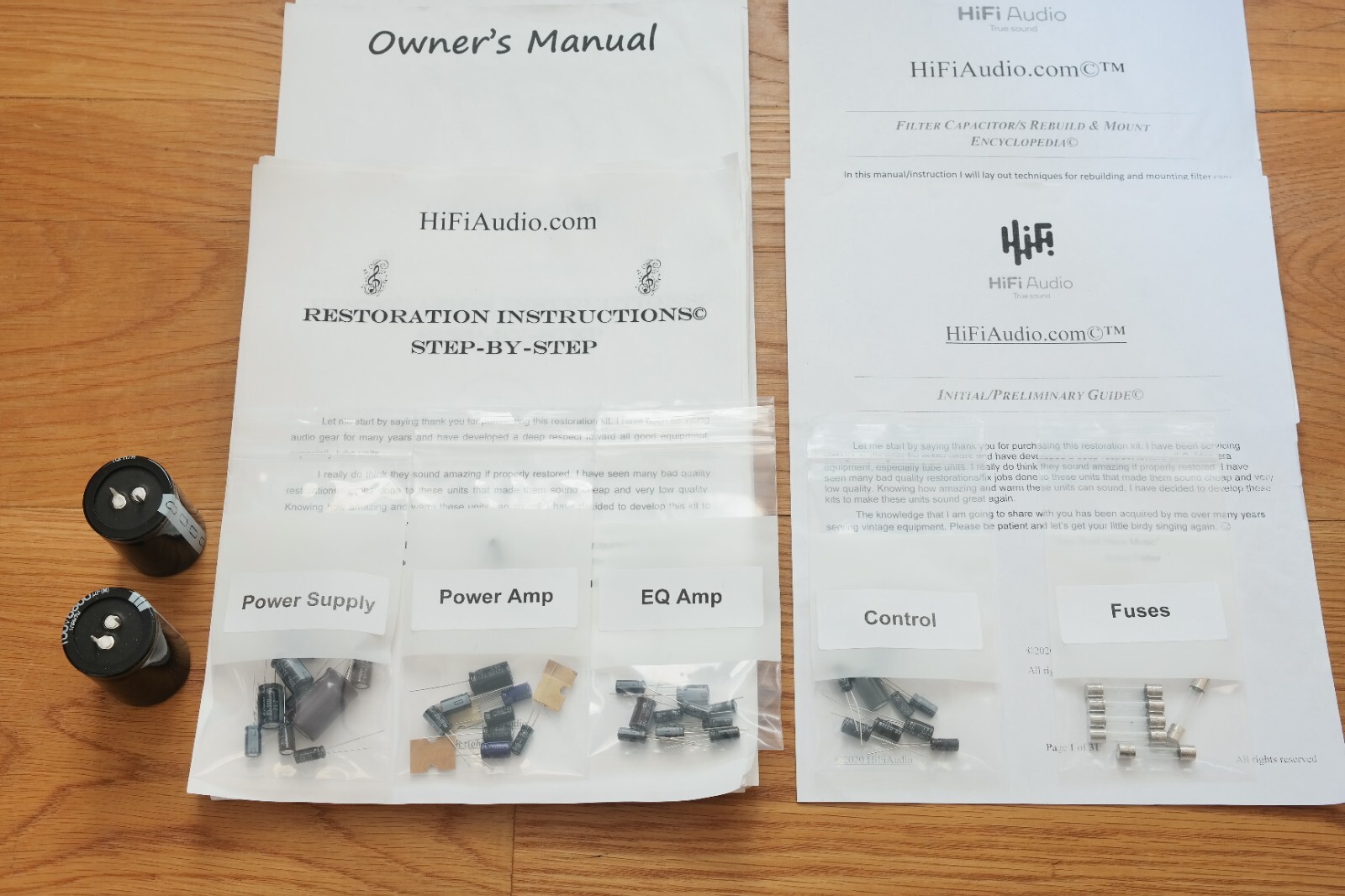 Pioneer SX-535 rebuild restoration recap service kit fix repair filter capacitor