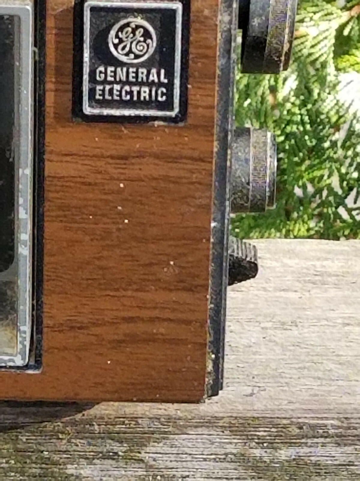 VINTAGE GENERAL ELECTRIC AM FM CLOCK DESK RADIO 7-4550C