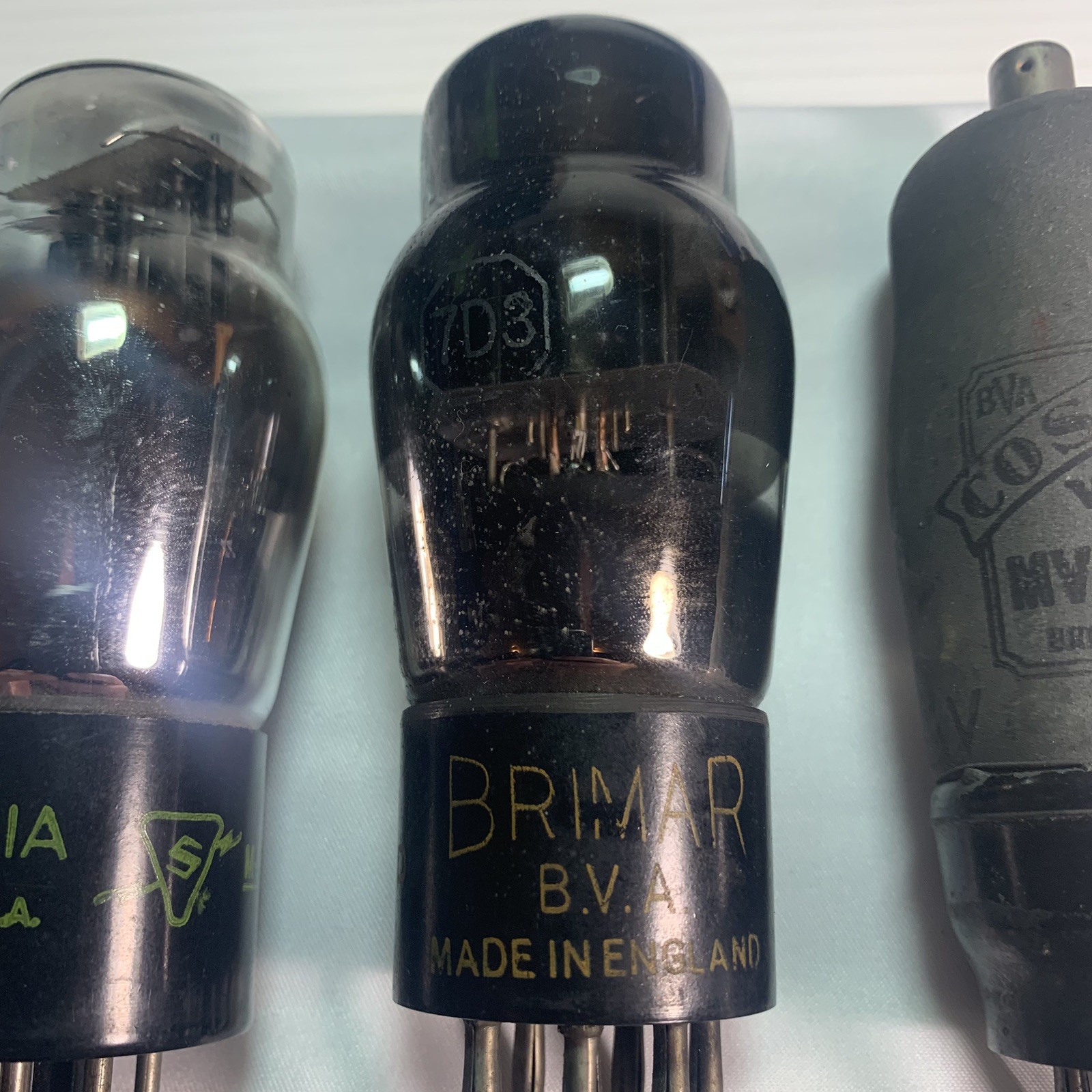 Vintage Radio Audio Amplifier Vacuum Tubes Lot x9 RCA Sylvania Tung Sol Cossor
