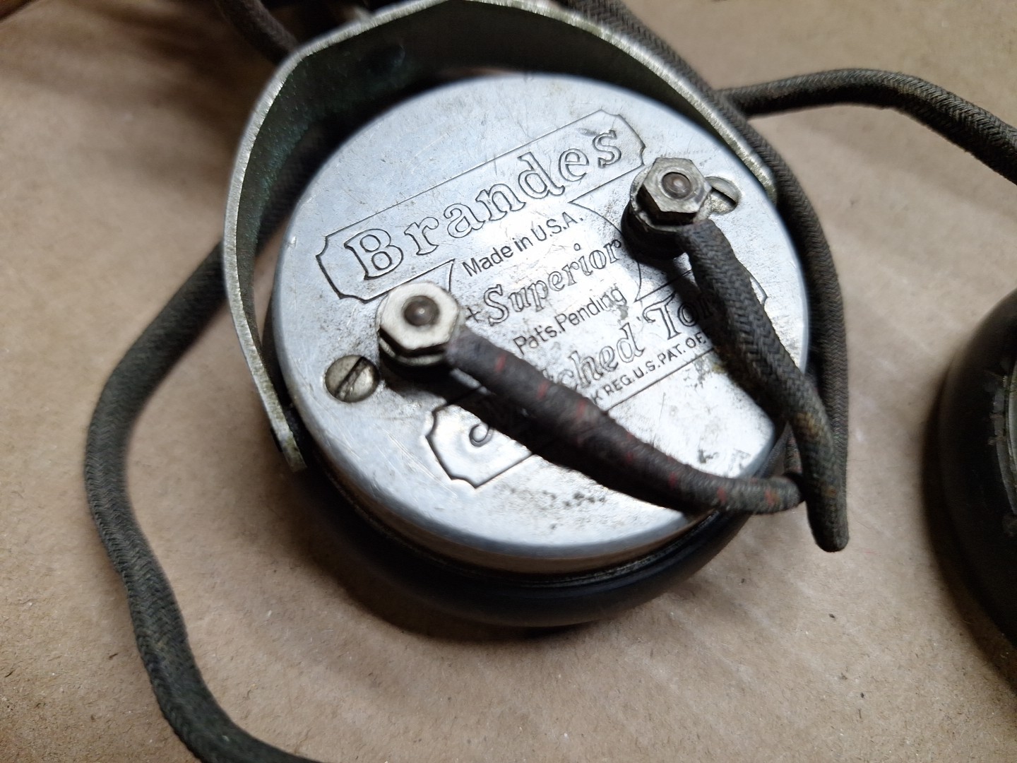Vintage Headphones Head Phones For Early Battery Radio TRF OPEN