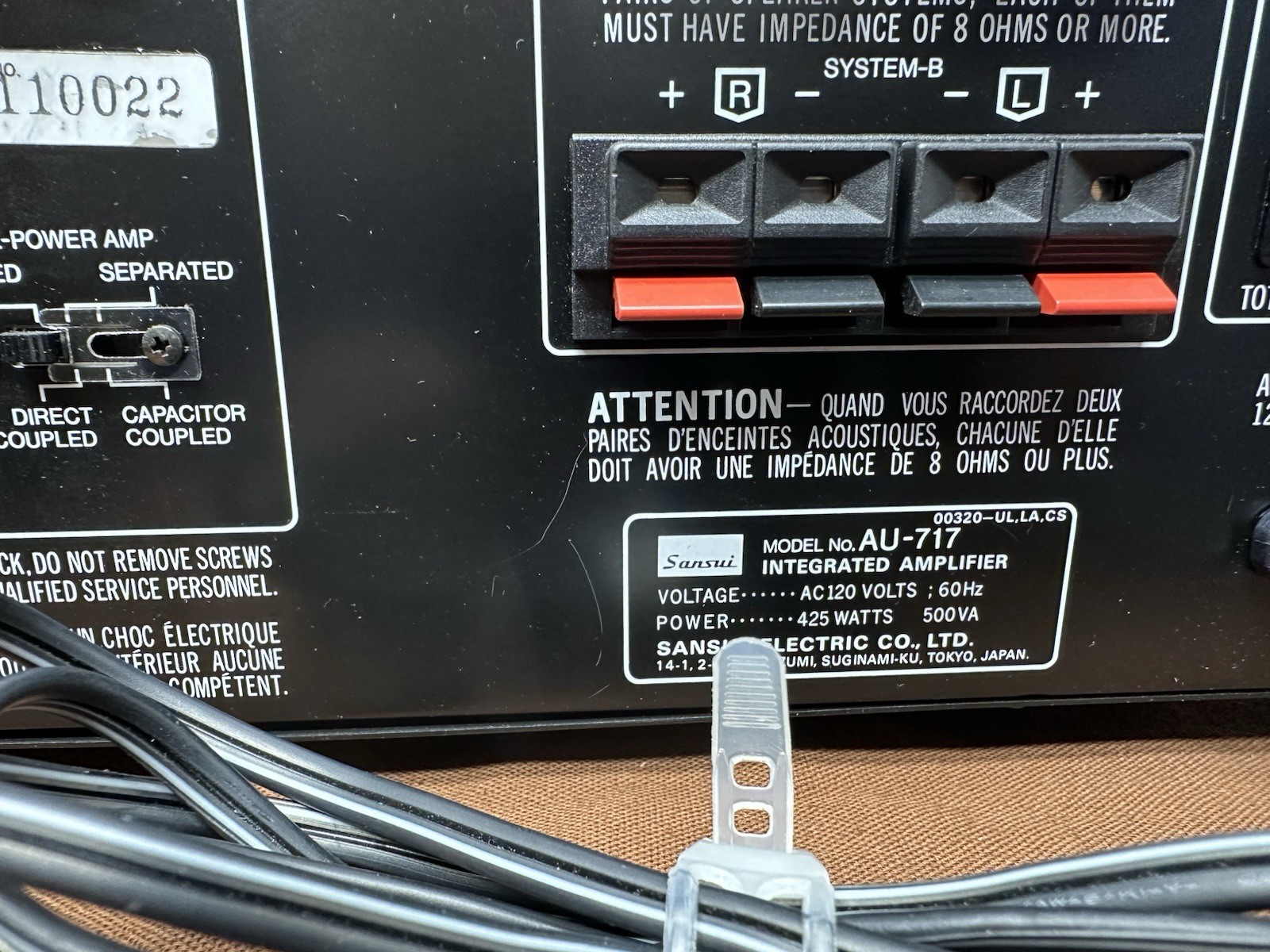 sansui au-717 integrated amplifier/ Box All Original