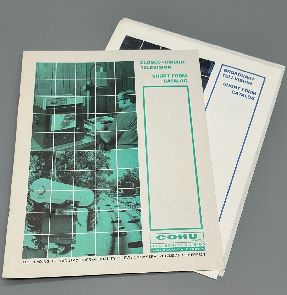 COHU Electronics Division Catalogs 1974 Broadcast + Closed Circuit TV Lot of 2!