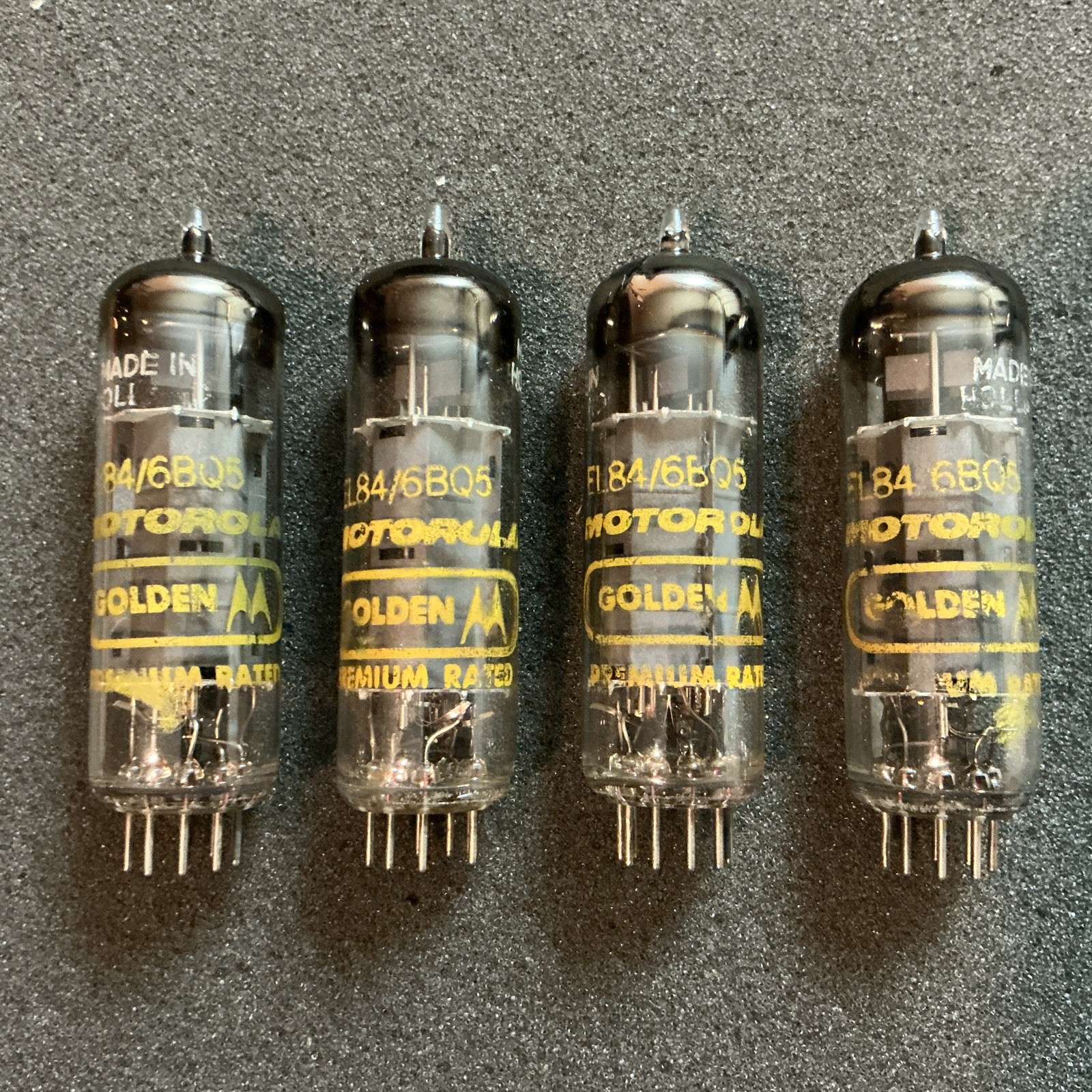 Rare ANOS Amperex EL84 6BQ5 Tubes rX3 D-Get MATCHED QUAD N709 E84L CV2975 L@@K!