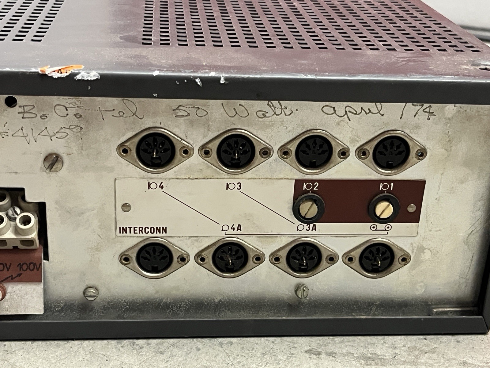 Philips LBB1251 Vintage Tube PA Amplifier Mixer Powers On Tubes Glow