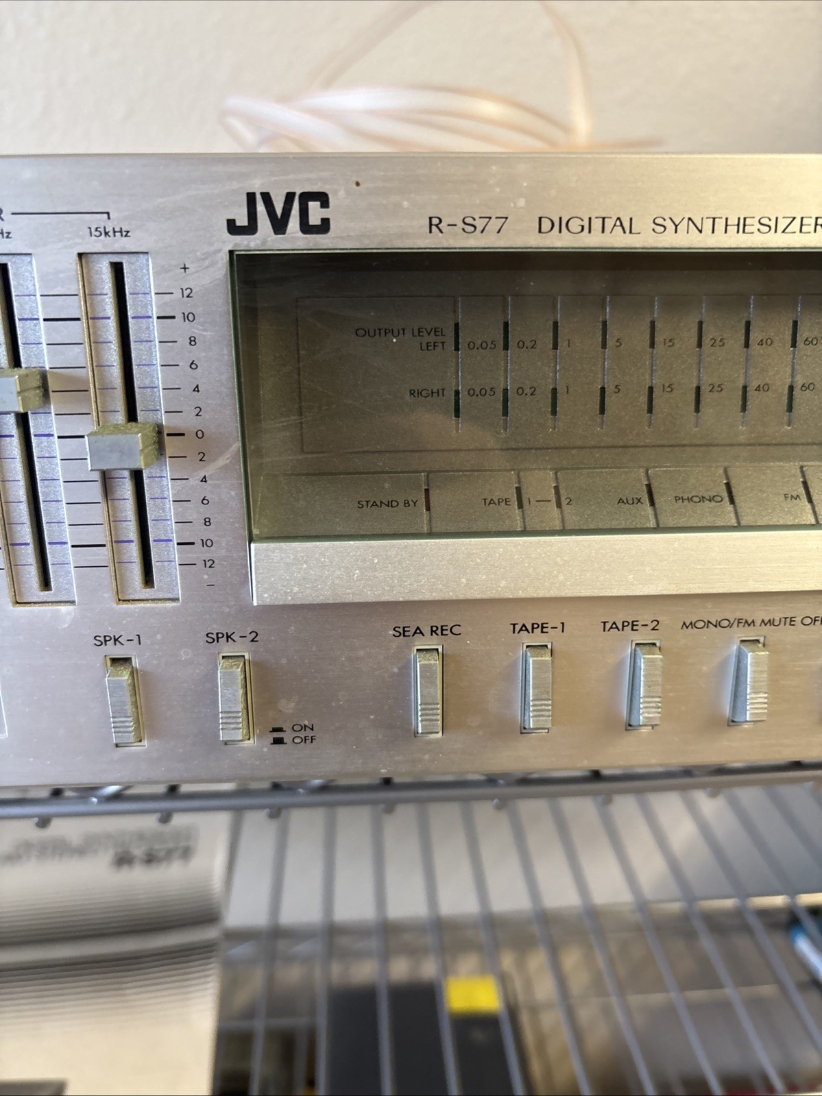 Vintage JVC R-S77 Stereo Receiver w/ Digital Synthesizer And Original Manual!