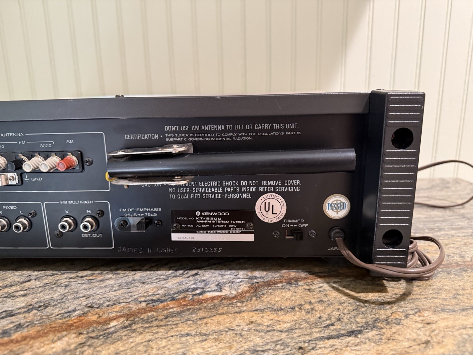 Vintage Kenwood KT-8300 Tuner Great Condition – Works Great!!! w/ Manual