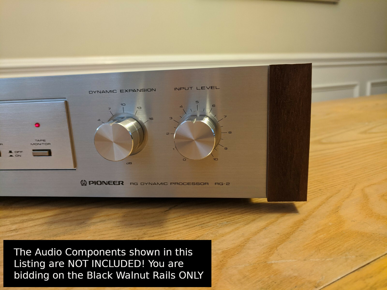 Black Walnut Rails Fits Pioneer RG-2 RG-60 RG-70 RG-9 SR-303 SR-60 SR-70 SR-9