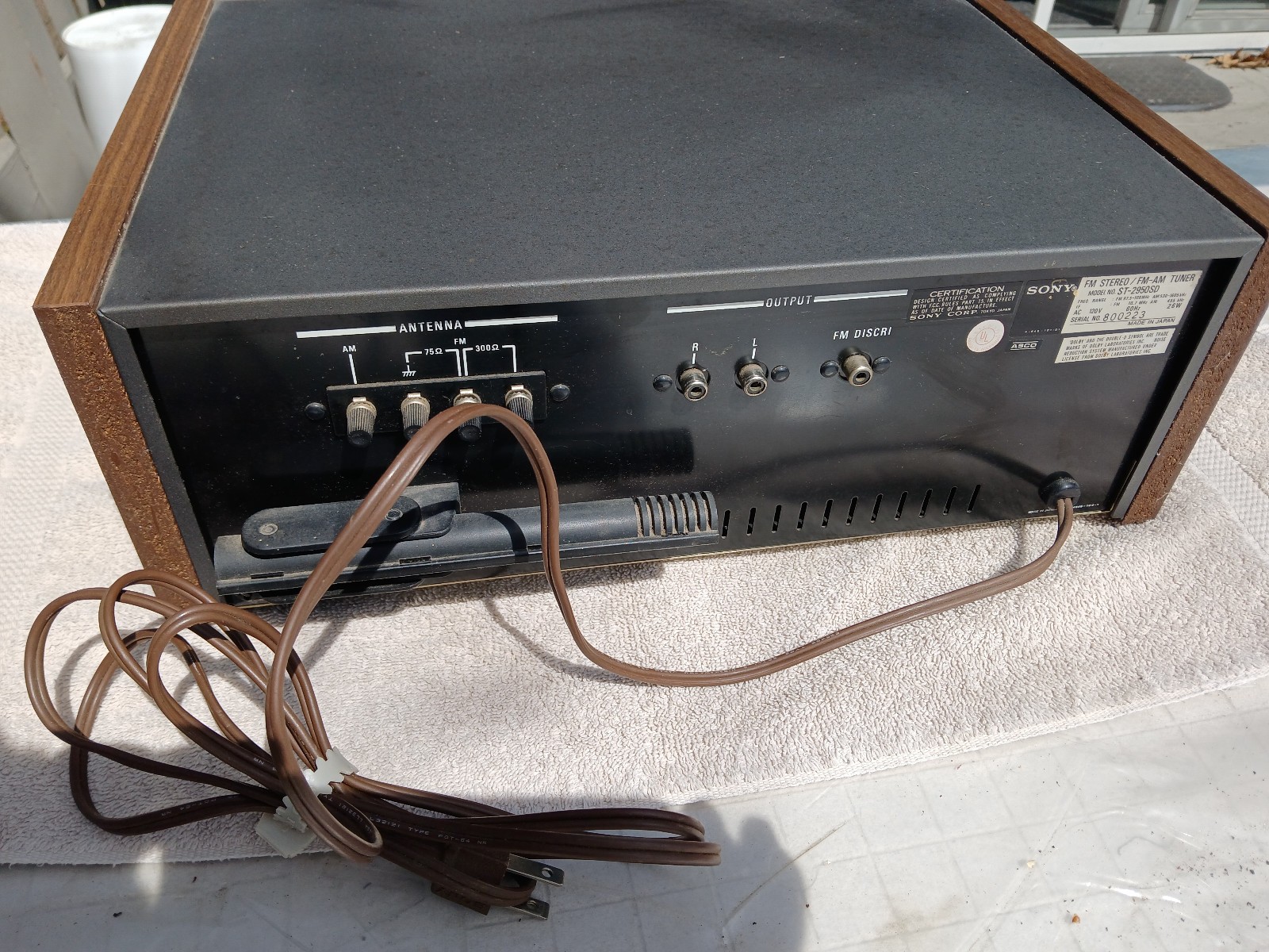 SONY ST-2950SD Tuner in Excellent Condition