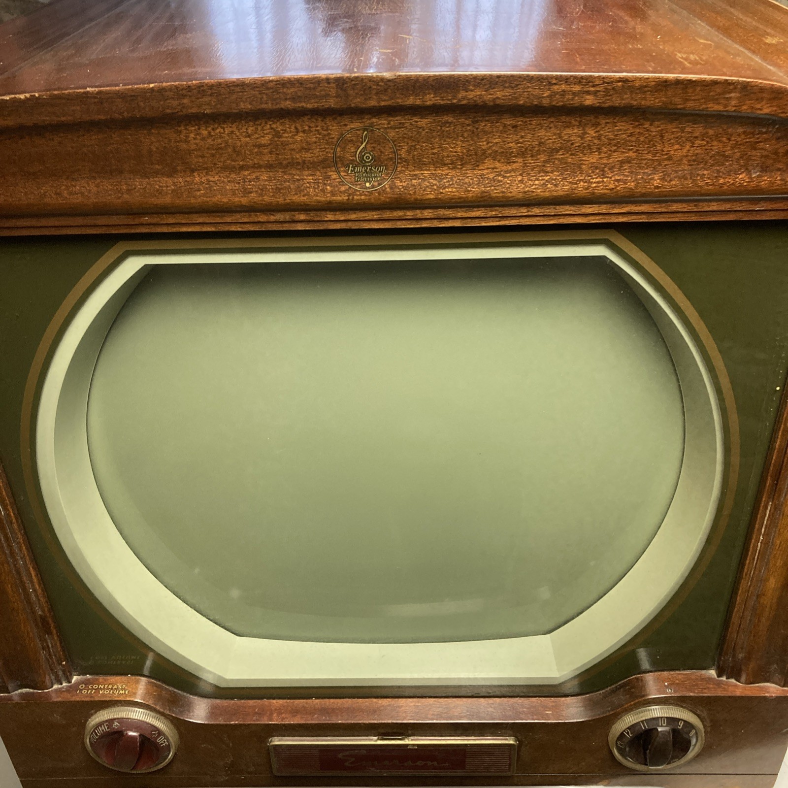 *Rare* VTG 1950s Emerson Mod. 661 Series B Black & White Television TV Art Deco