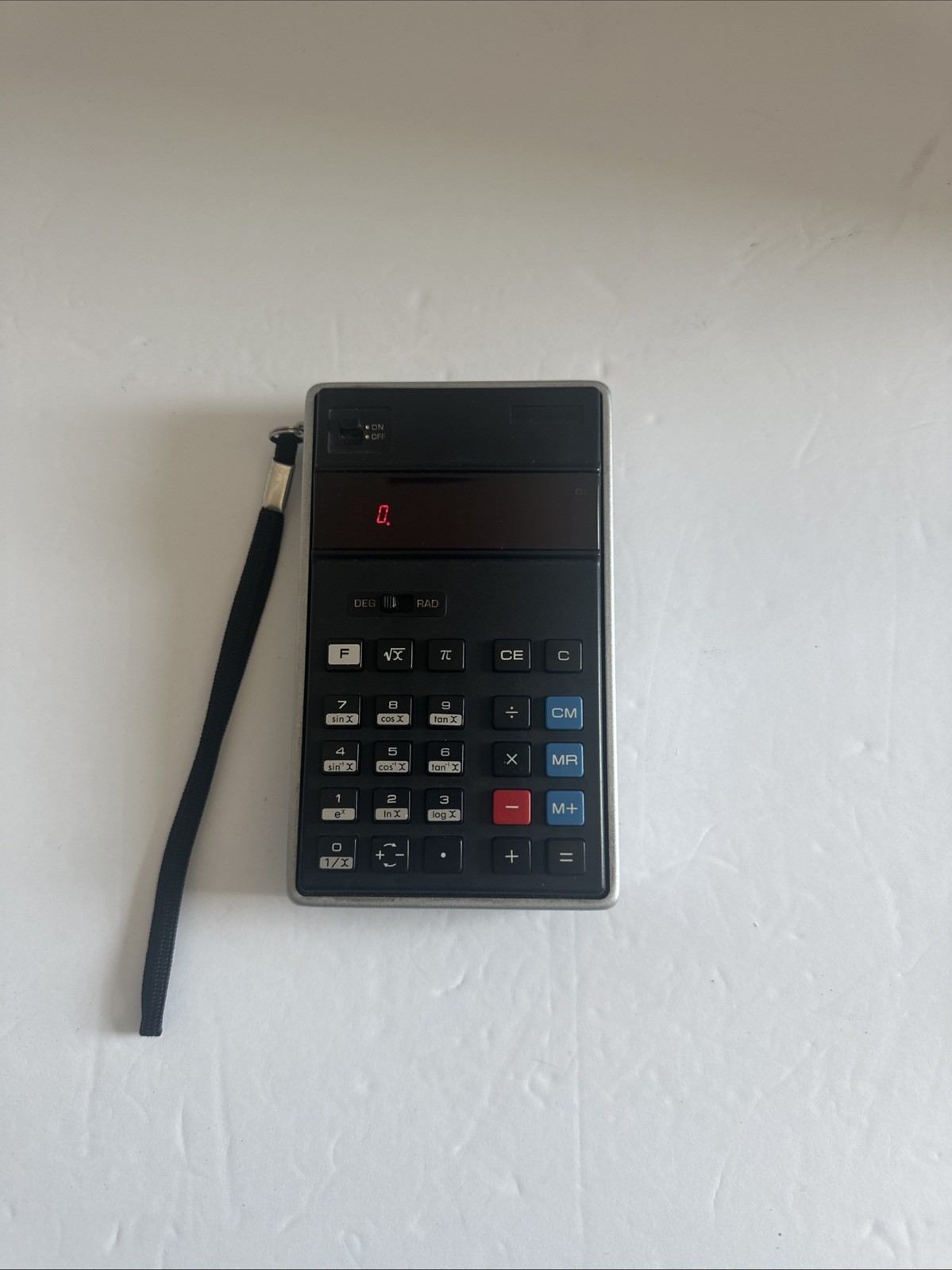 Vtg Sharp Model PC-1801 Calculator Red LED Made in Japan 70’s With Case