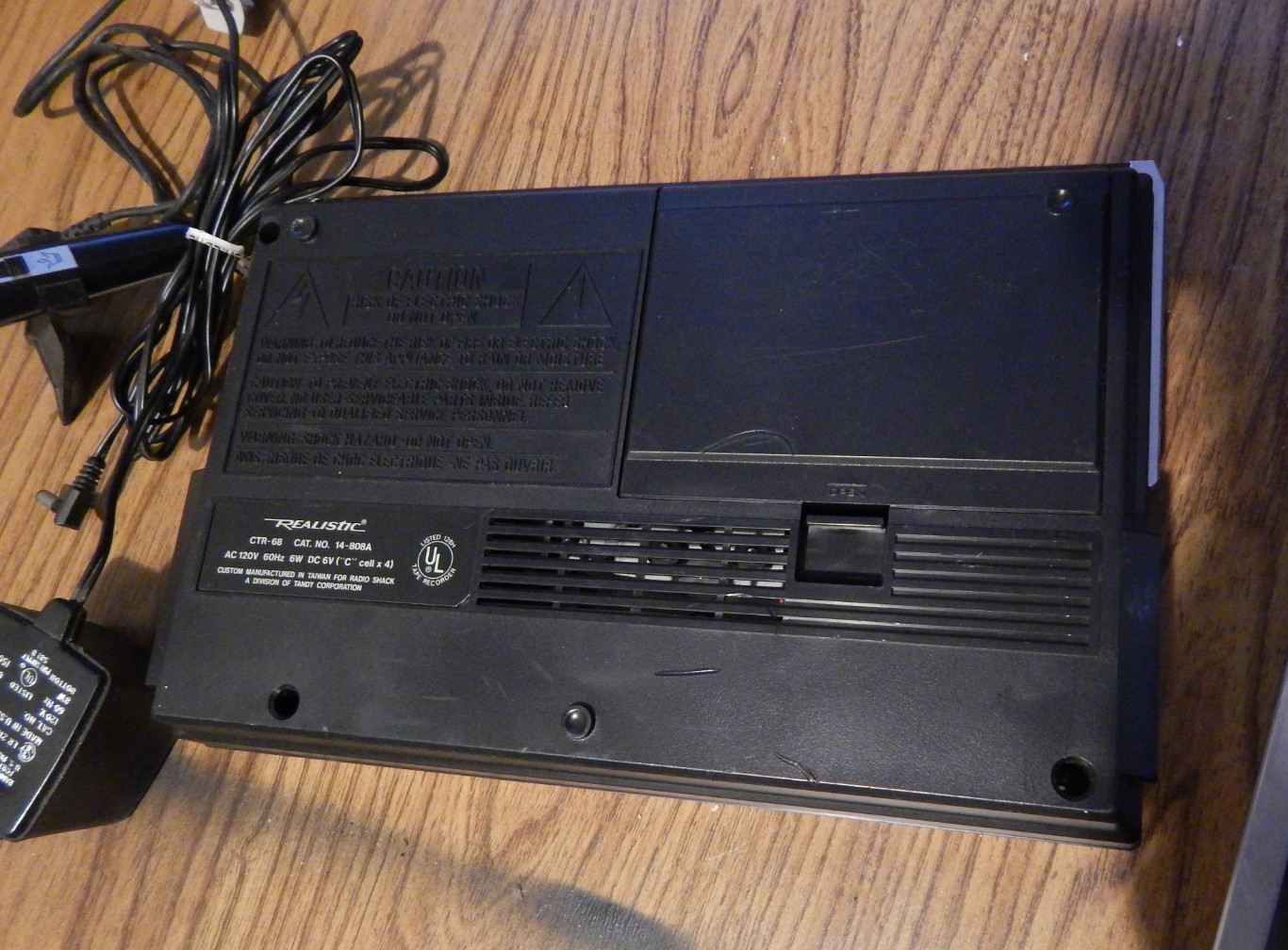 Realistic CTR-68 CAT NO. 14-808A Cassette Recorder Works Great