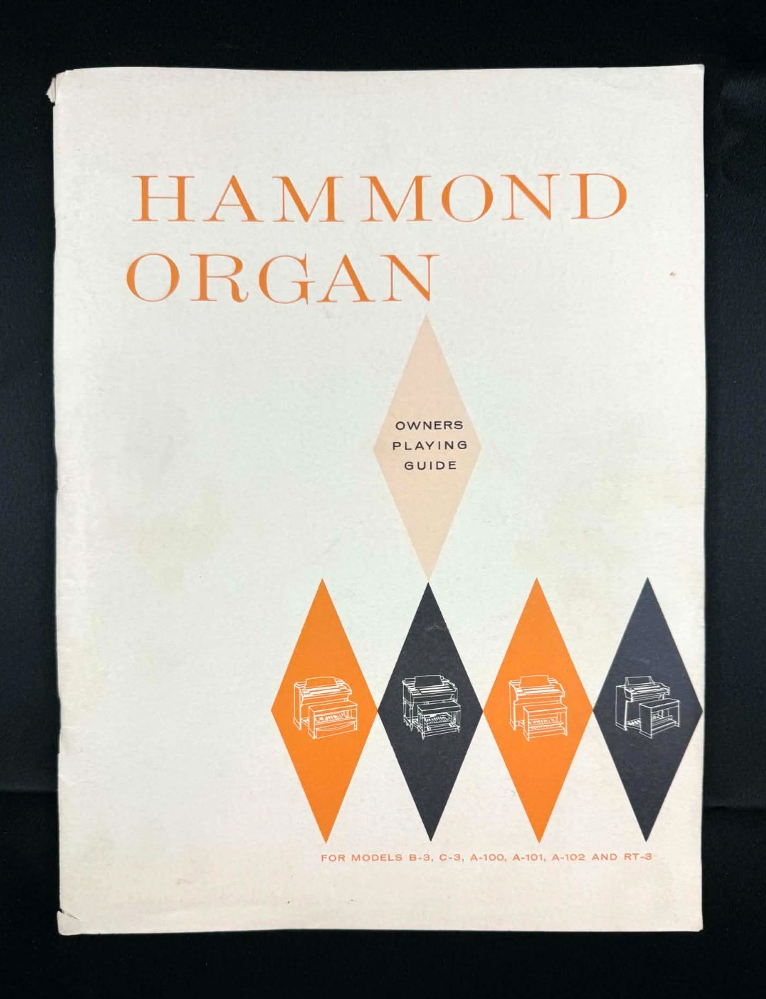 Hammond Organ Owner’s Playing Guide D-100 RT-3 B-3 C-3 A-100 Manual 84pg
