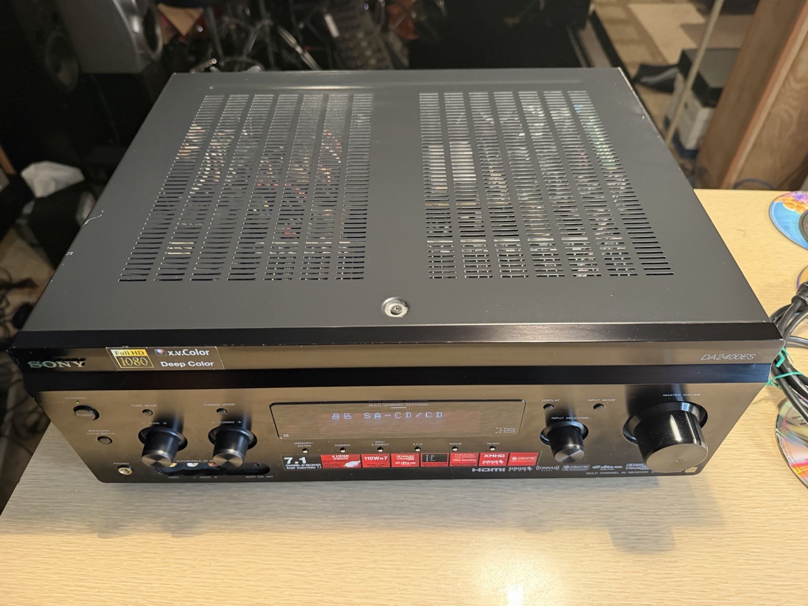 Sony STR-DA2400ES AV Receiver 7.1 Channel Surround Sound Amplifier Fresh Service