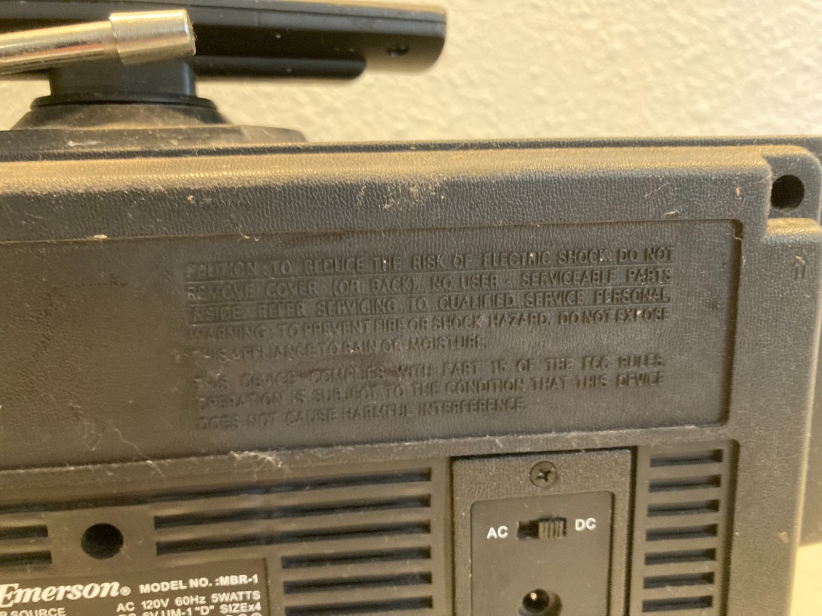 Emerson MBR-1 Multi Band AM/FM/CB/SW1&2/TV/AC/Weather/PA Portable Radio