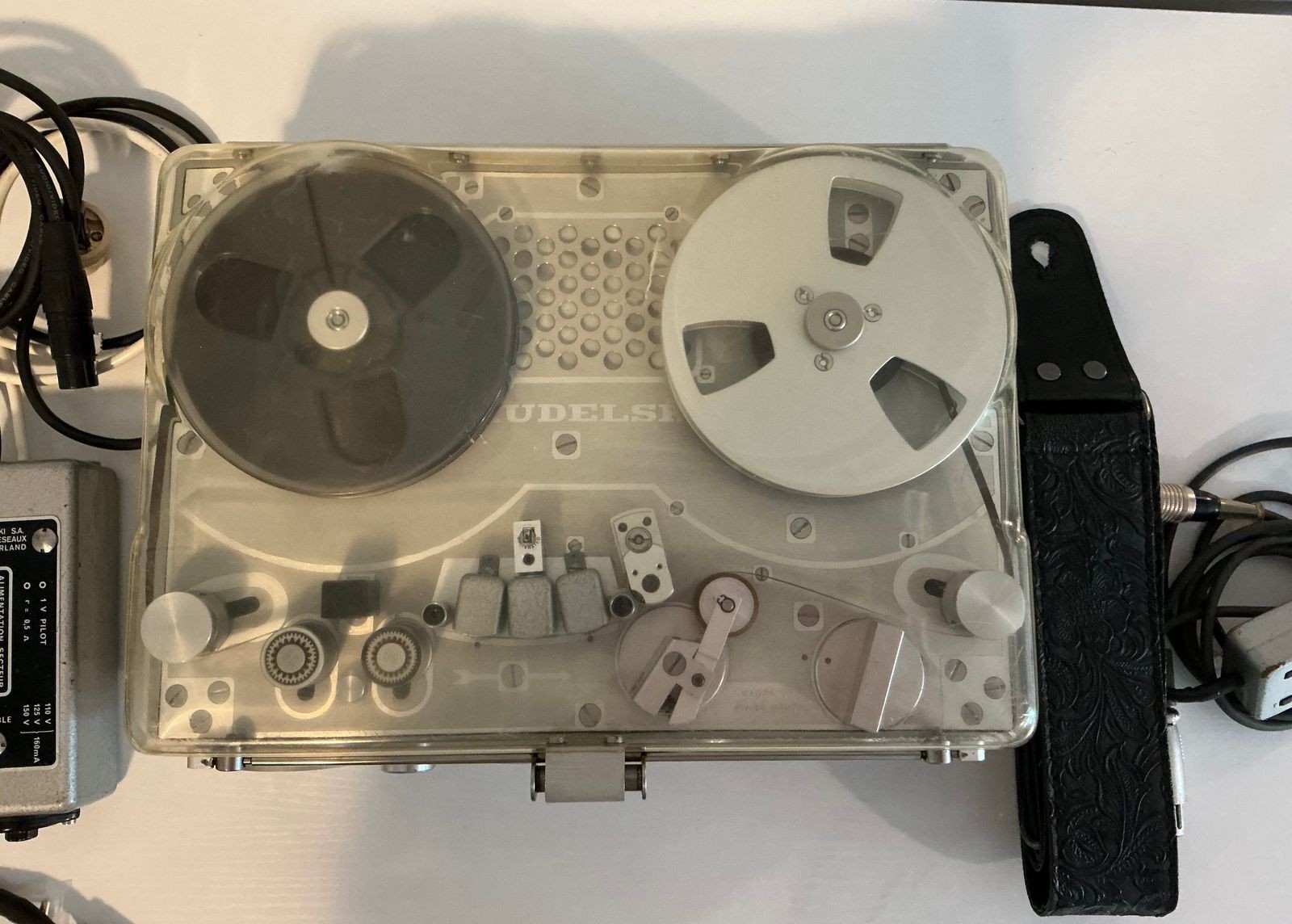 1960 Kudelski Nagra III Reel-to-Reel Tape Machine Analog Recorder w/ Accessories