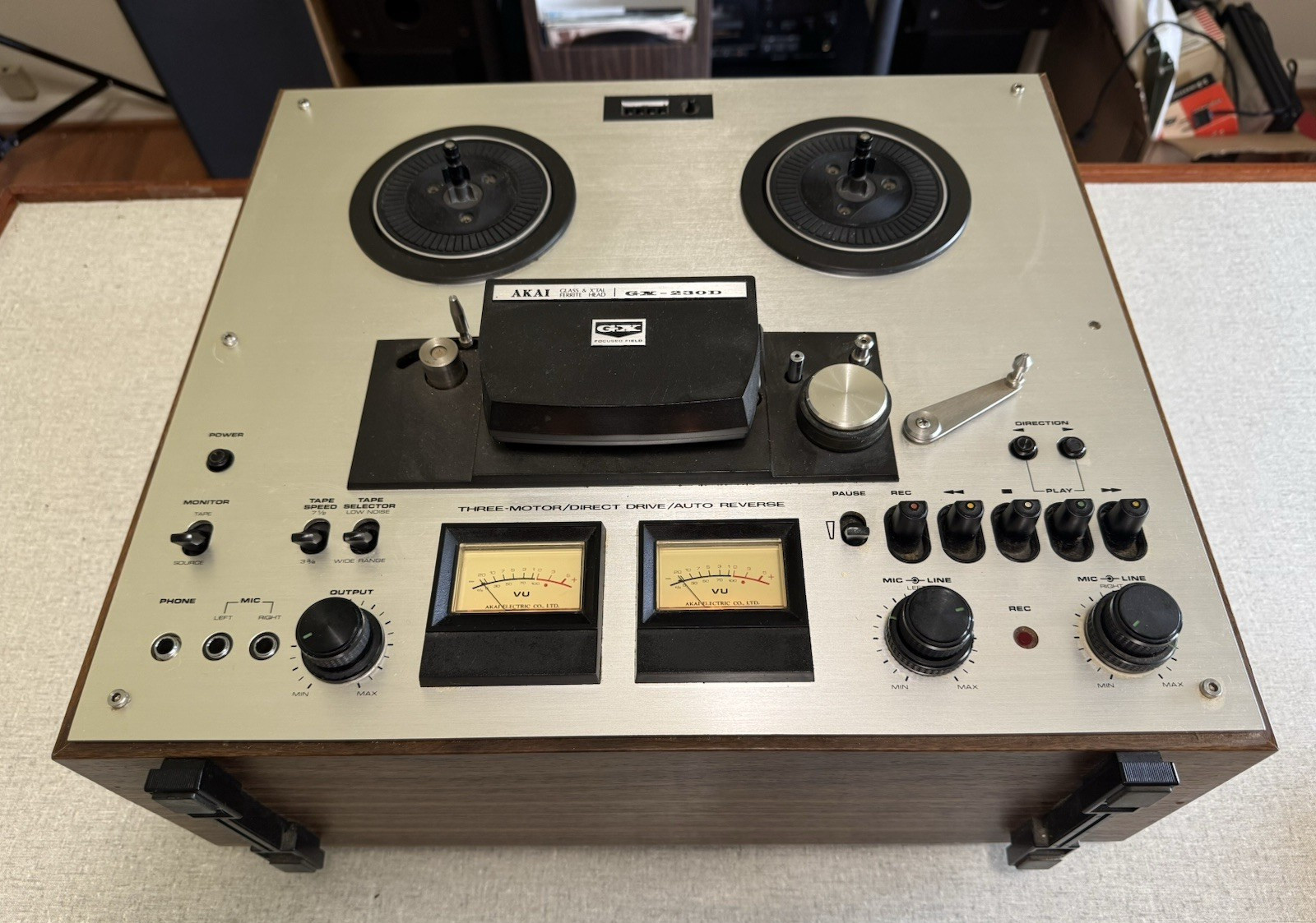 Akai GX 230D – Reel to Reel Recording Deck Excellant Cosmetics – Repair or Parts