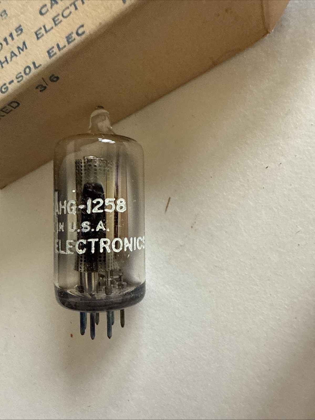 Lot Of 5: VACUUM TUBE 1258 JAN CAHG TUNG-SOL CHATAM ELECTRONICS NOS Tu9 T19 T20