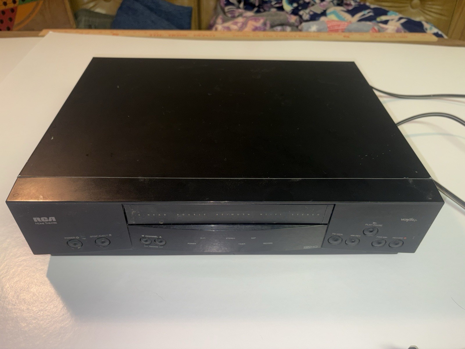 RCA VR612HF 4 Head VCR & A/V, Tested Hi-Fi Stereo VHS Player NO Remote