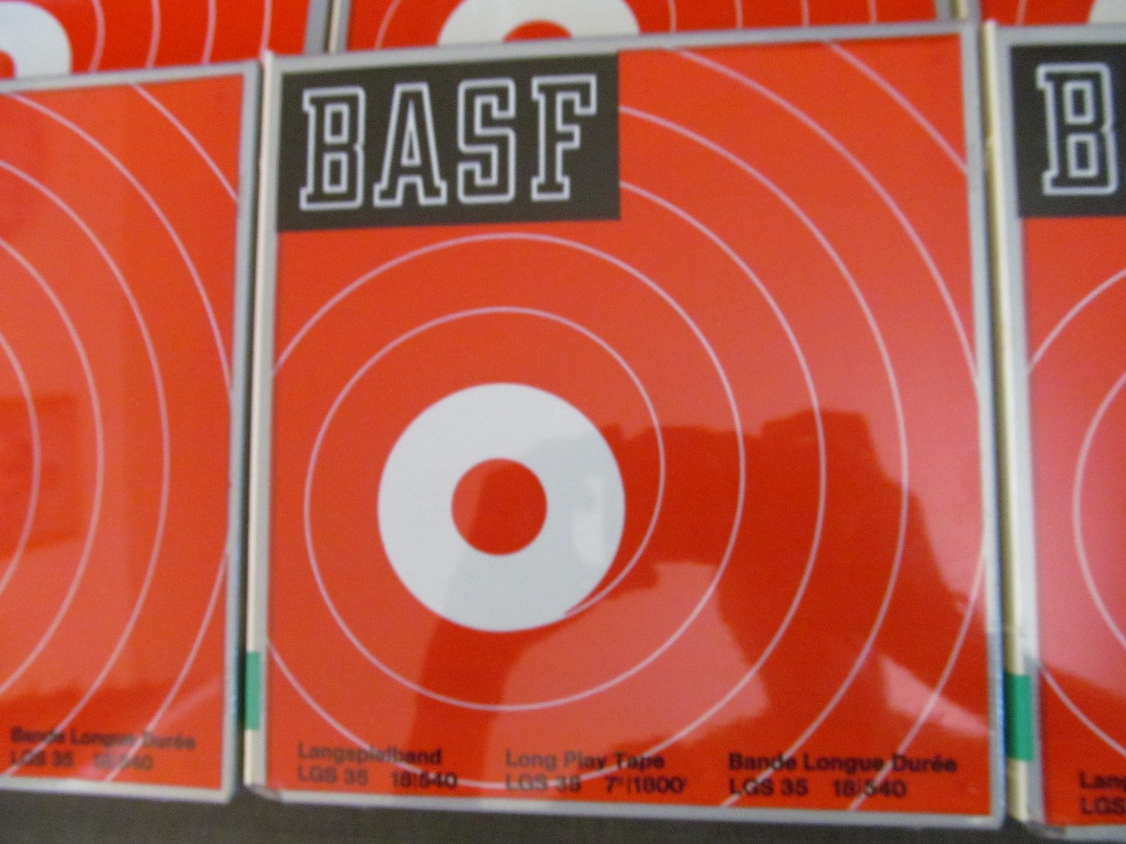 LOT (8) VINTAGE NEW BASF LP 35 LGS 35 18/540 Reel Tape 7″ 1800ft FACTORY SEALED