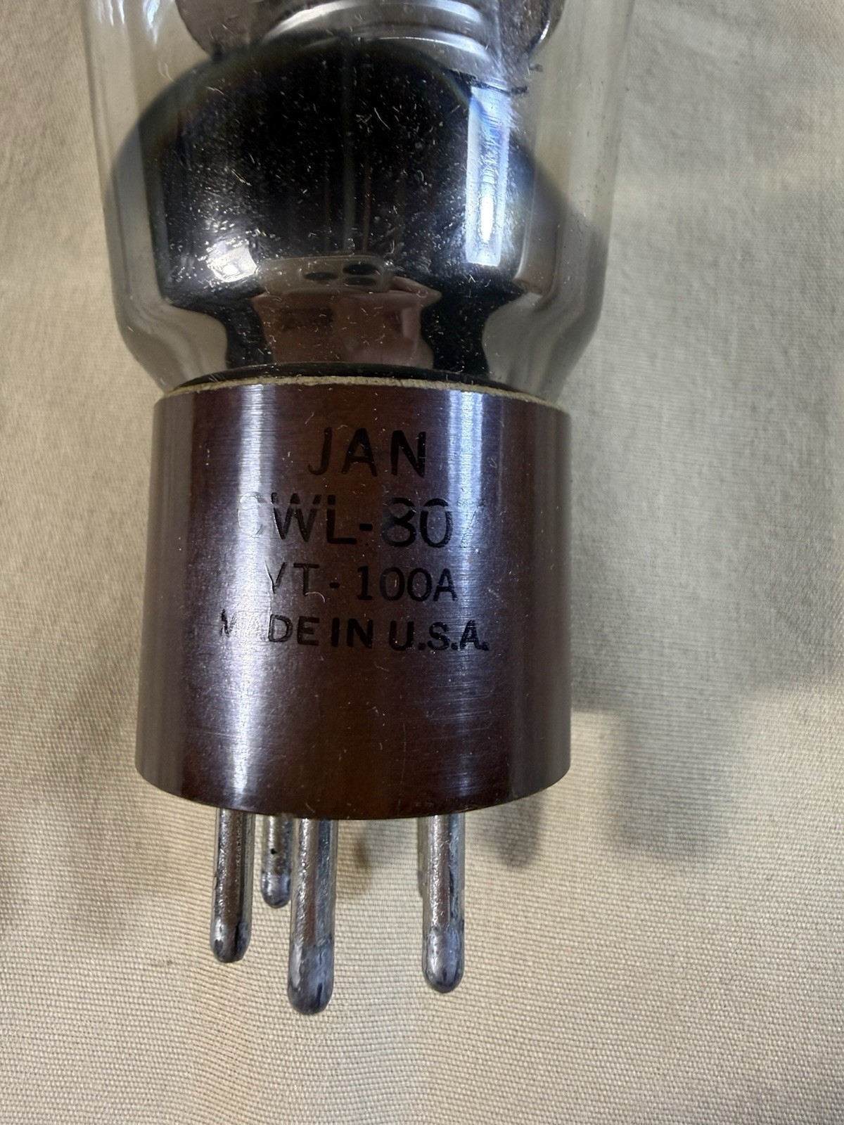 WWII JAN Westinghouse VT-100A WL-30 Military Vacuum Tube Untested USA