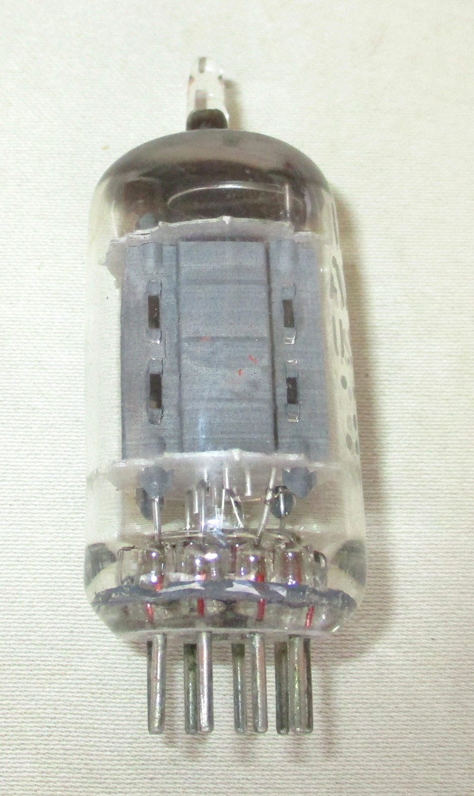 Unbranded 12AX7 Tubes Long Gray Ribbed Plate O Getter Pair