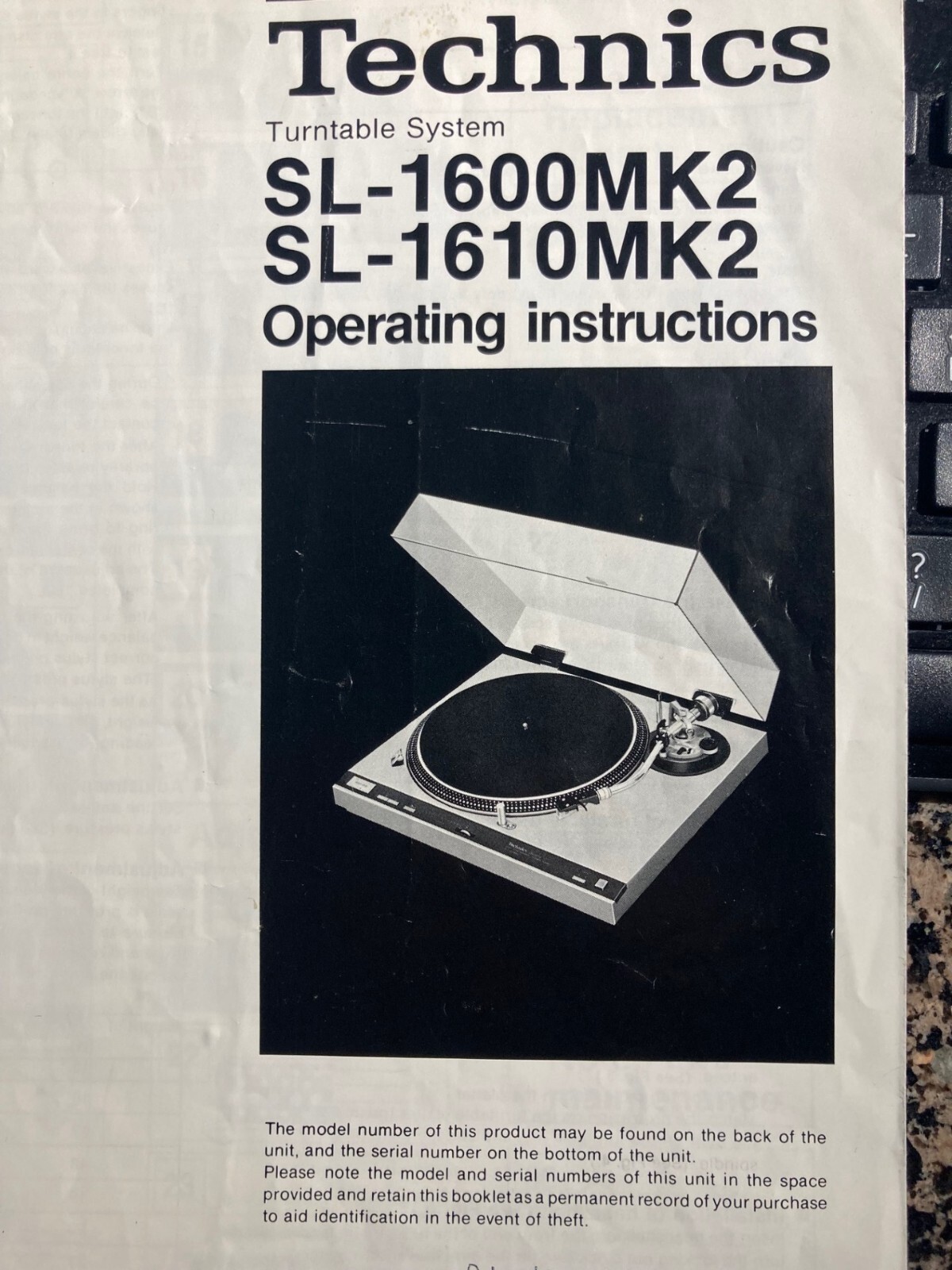 technics sl 1600 mk2 turntable
