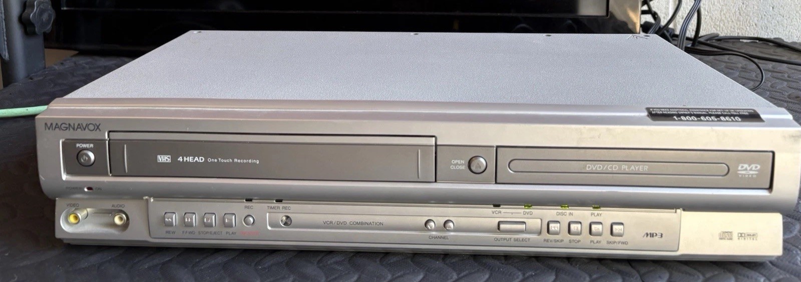 Magnavox DVD VCR Combo MSD804 No Remote Tested Works Excellent