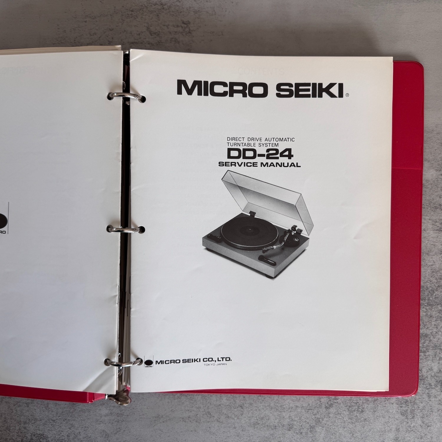 MICRO SEIKI DD-20/22/24/25/30/33/35/40, DDX, DQ, DQL, DQX, MB Service Manual Set