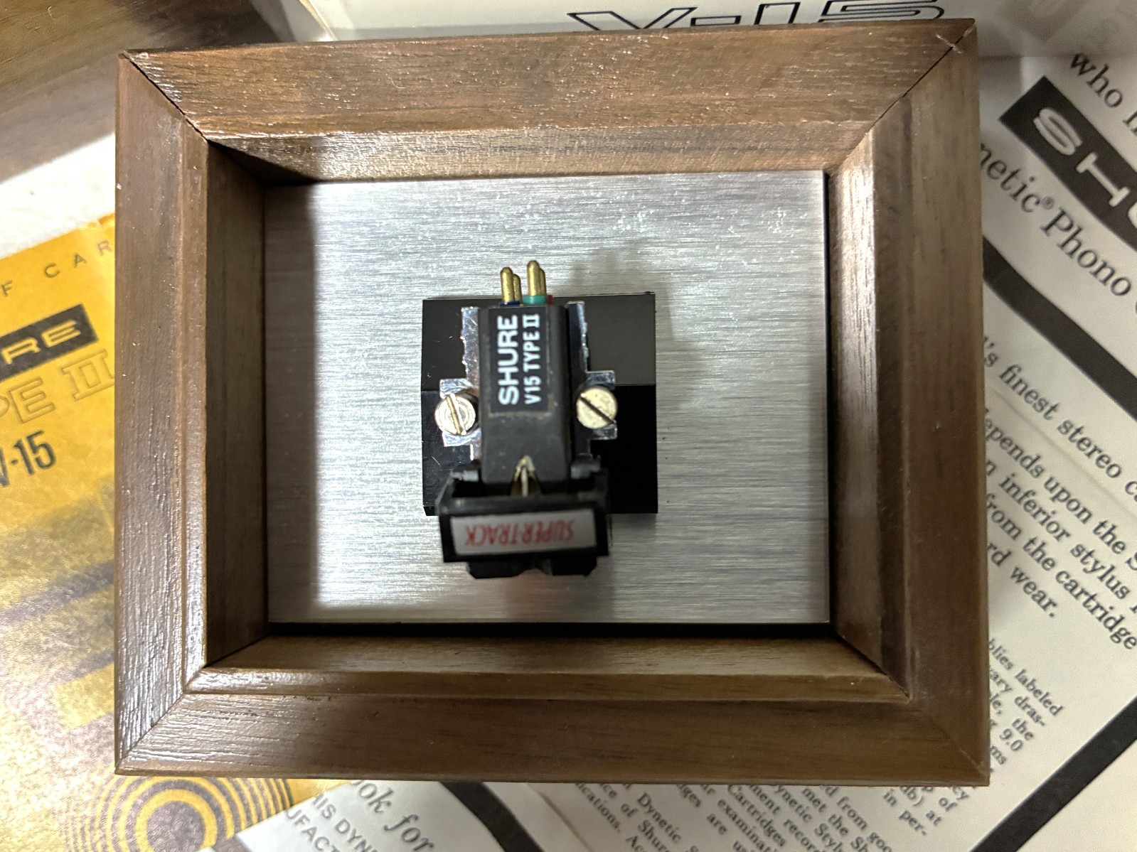 SHURE V15 TYPE II STEREO PHONO CARTRIDGE w/SUPER-TRACK STYLUS in box (SEE VIDEO)