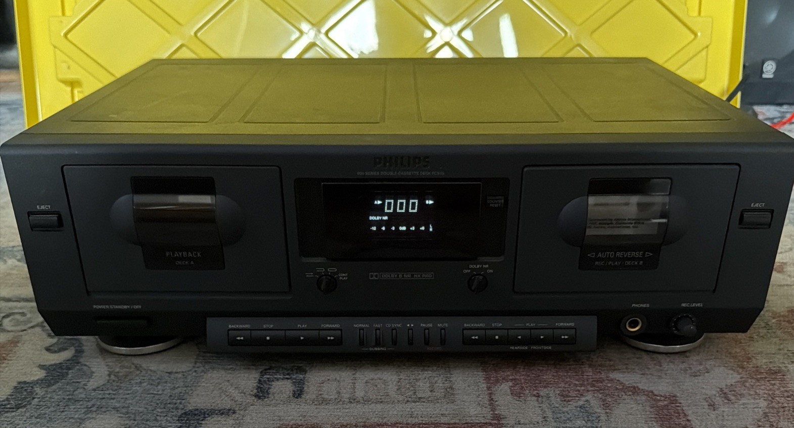 Vintage Philips 900 Series Double Cassette Tape FC 910P BK02