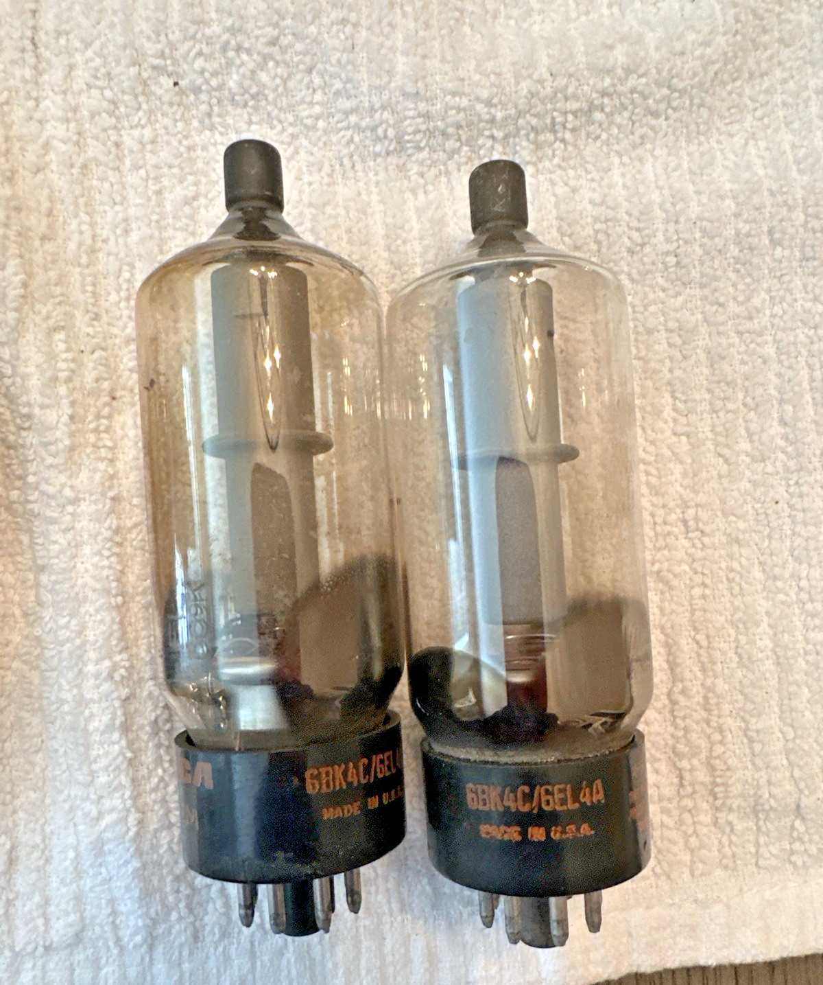 RCA 6BK4C / 6EL4A Tubes – Pair – Untested Vintage High-Voltage RCA USA