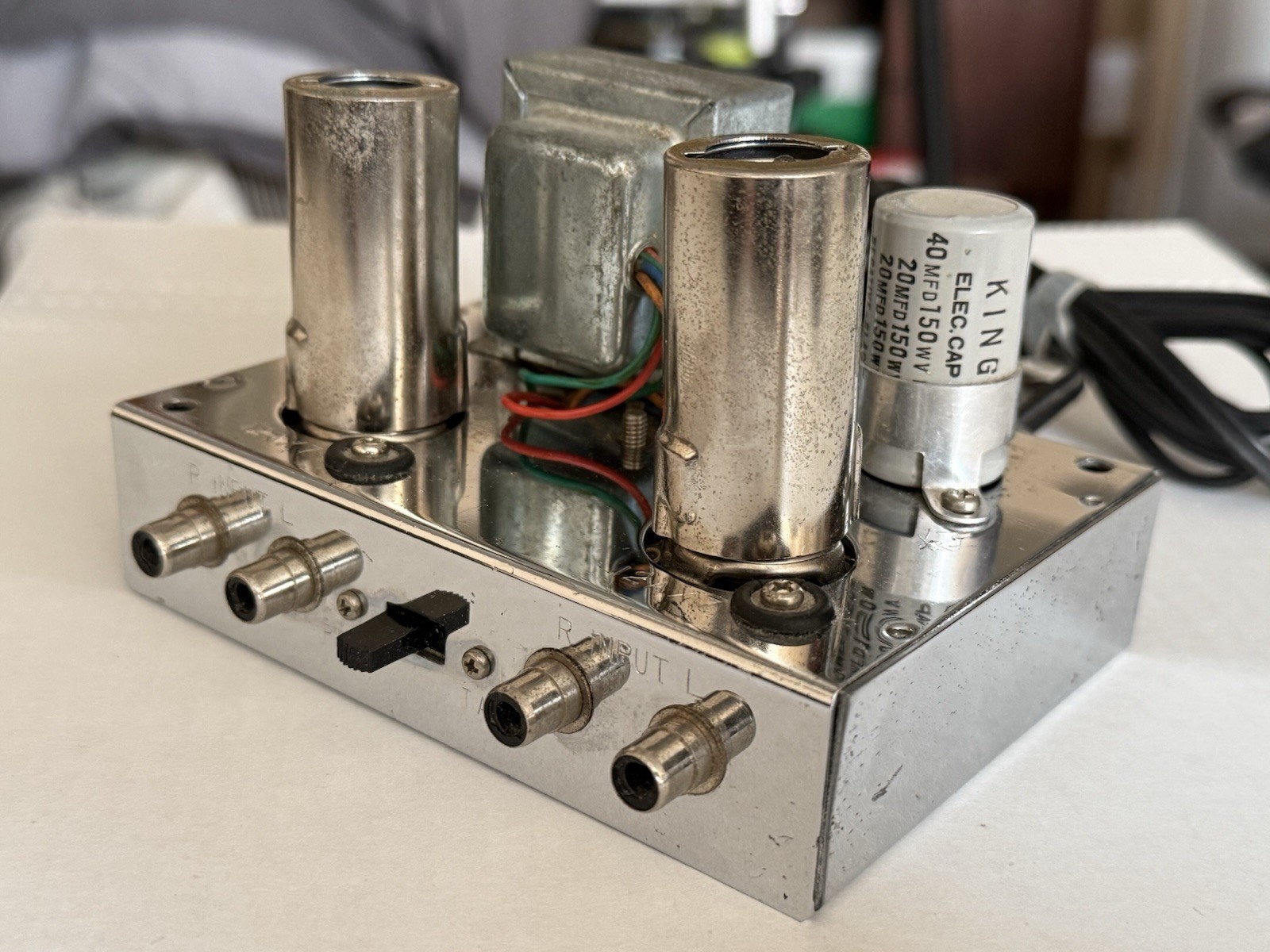 Olson AM-221 Tube Stereo Phono Pre Amplifier PreAmp. Tested And Working.