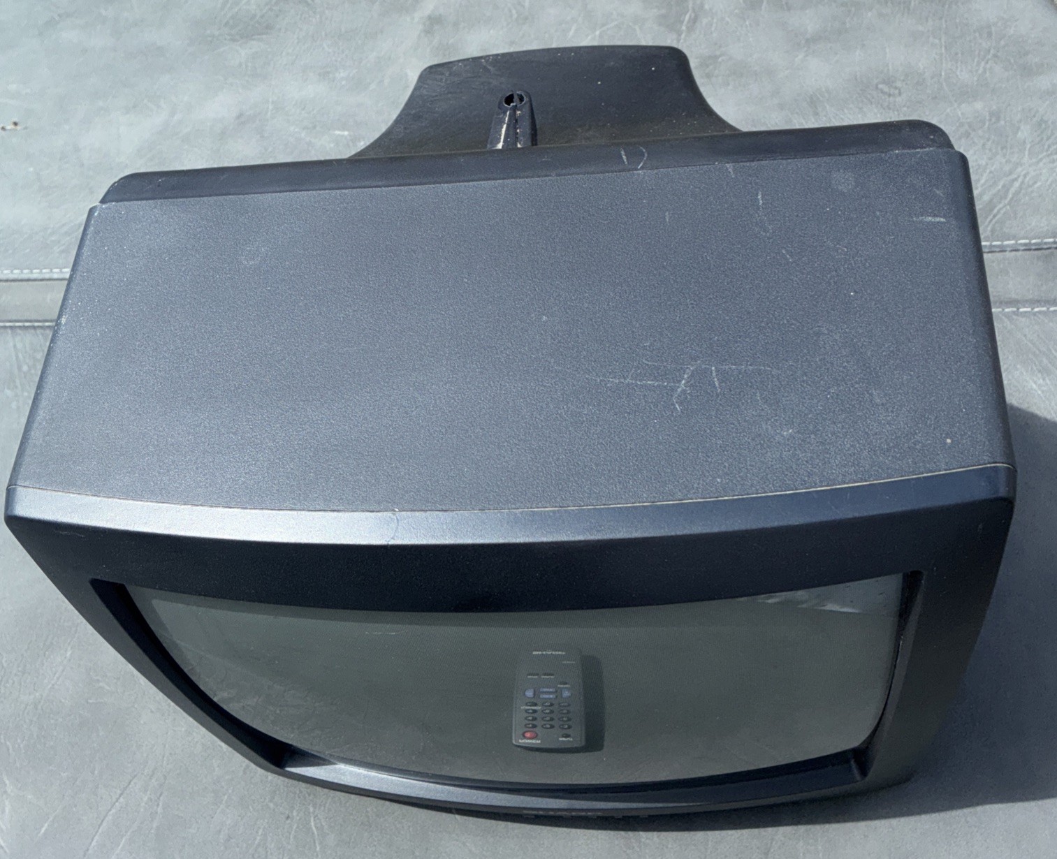 Vintage 1999 Sharp 13L-M100 CRT TV Front Inputs Retro Gaming w Remote & Antenna