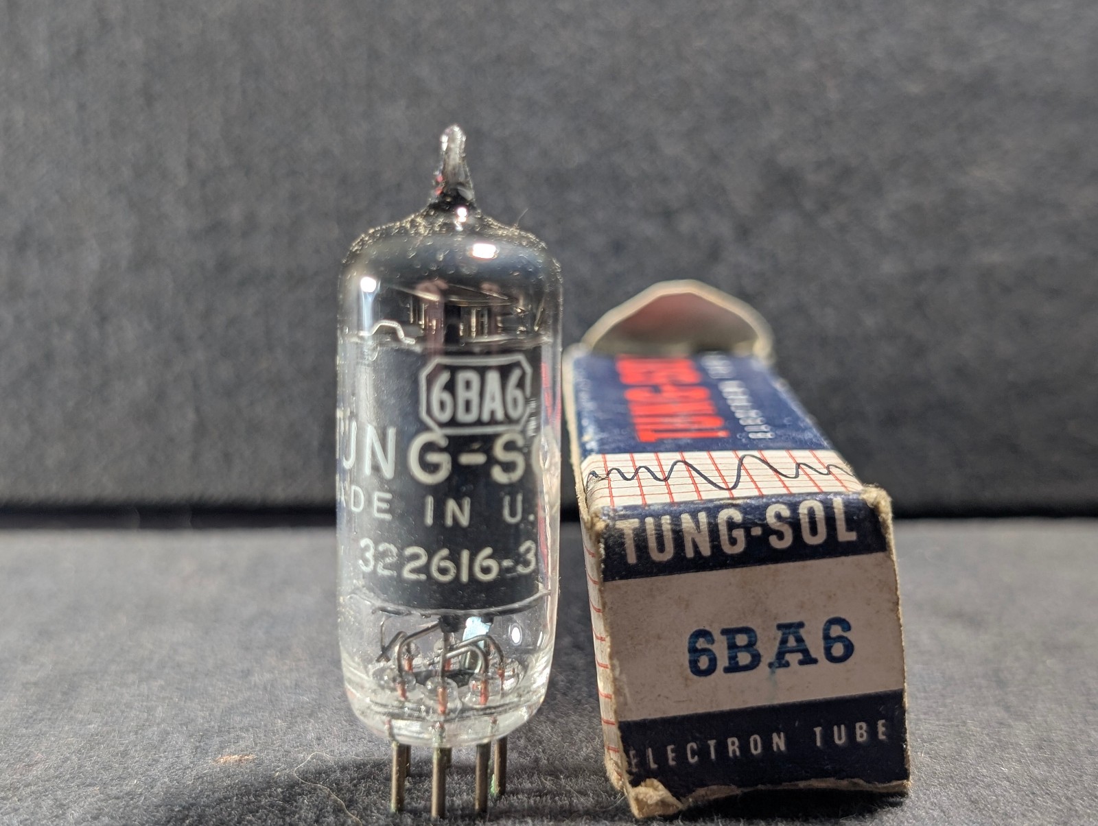 Tung-Sol Vintage 1963 Electronic Tube Model JTL-5749/6BA6W Unused with Box