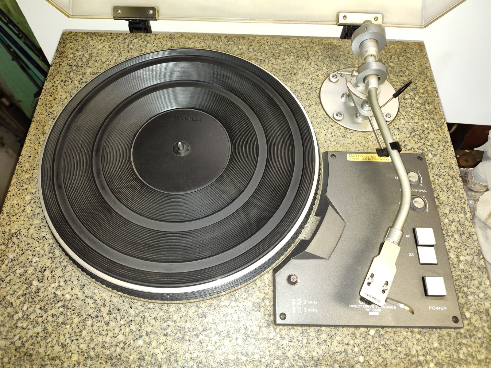 Vtg & Rare Optonica RP-3636 II Turntable Working complete
