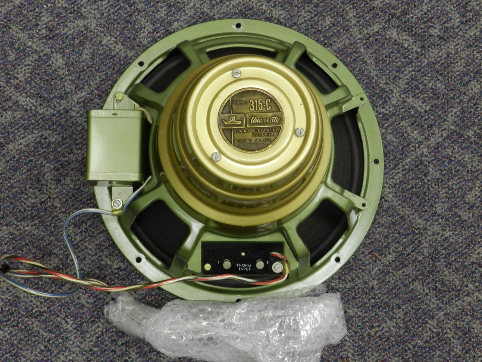 University Model 315C 3-Way 15″ Diffaxial Speaker