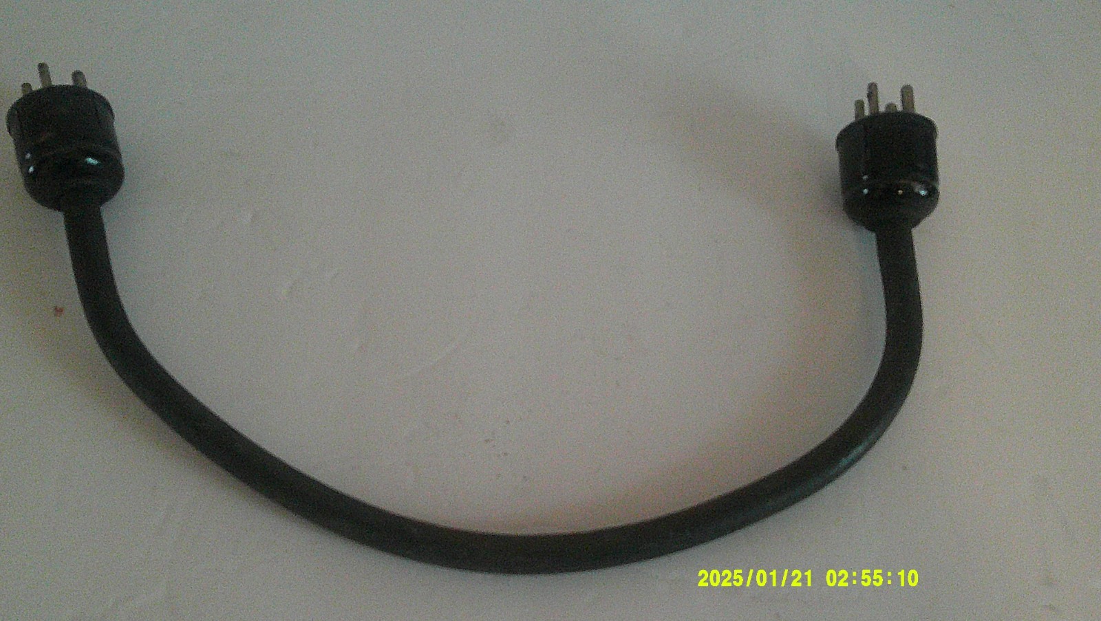 Vintage Male to Male Cable Mount Amphenol Plug 4-pin, Leslie Hammond 18″